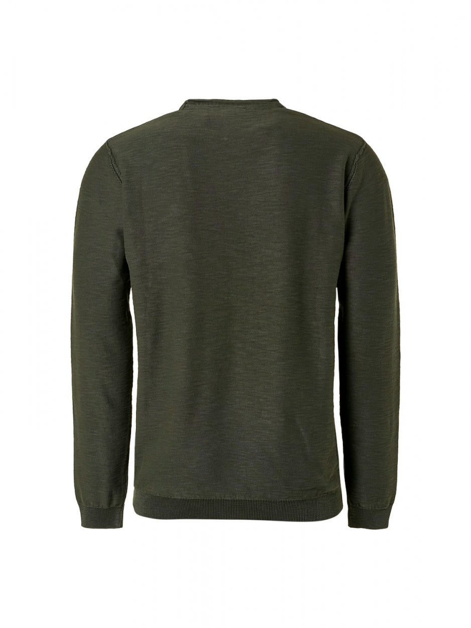 Pullover Crewneck Garment Dyed + Stone Washed | Dark Green