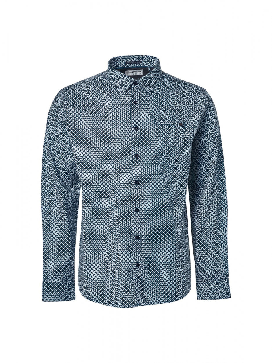 Shirt Stretch Allover Printed | Ocean