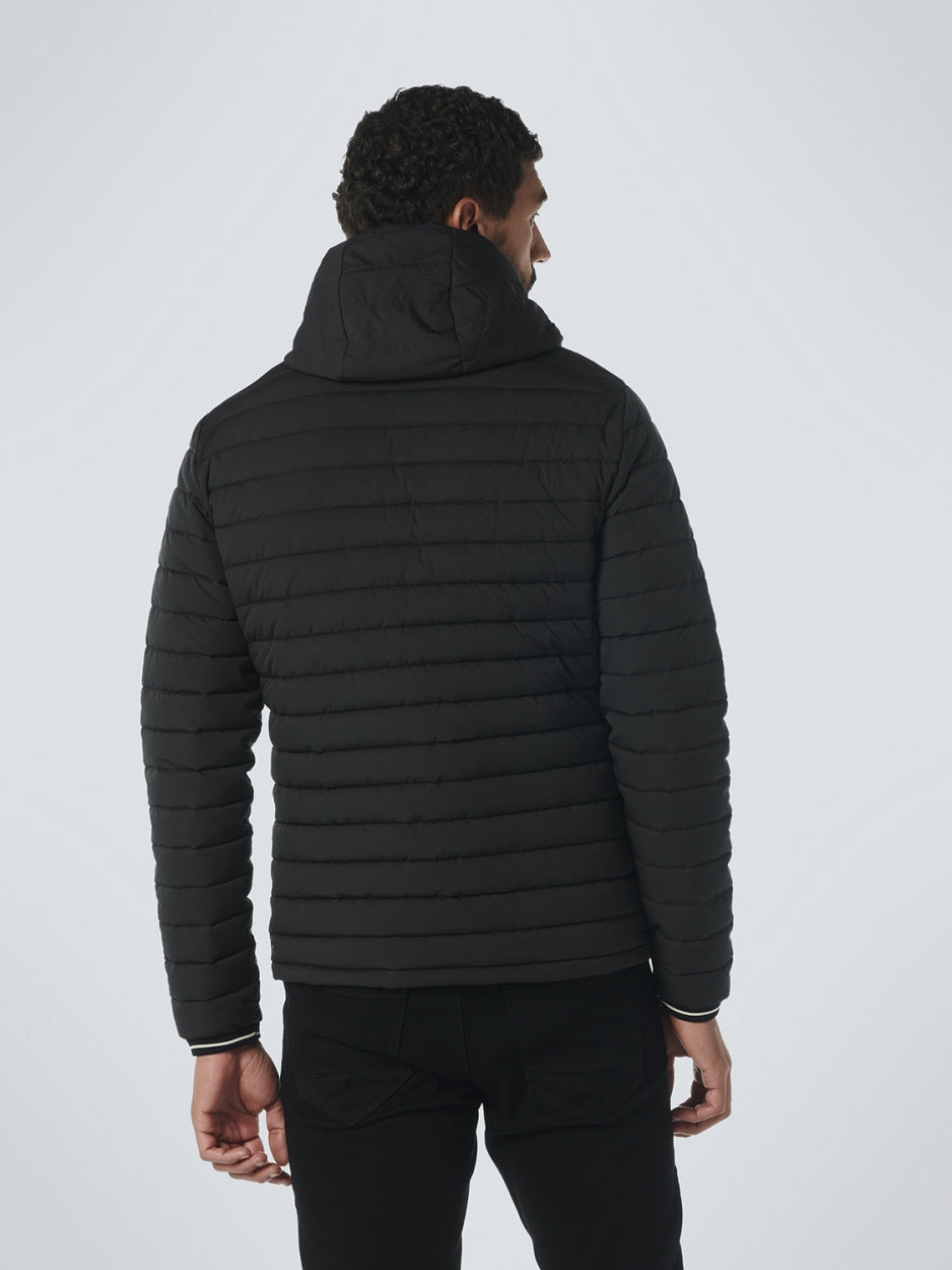 Jacket Hooded Short Fit Padded | Black