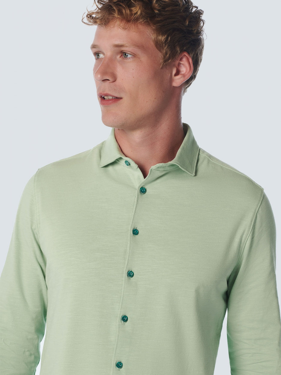 Shirt Jersey Stretch Solid | Light Seagreen