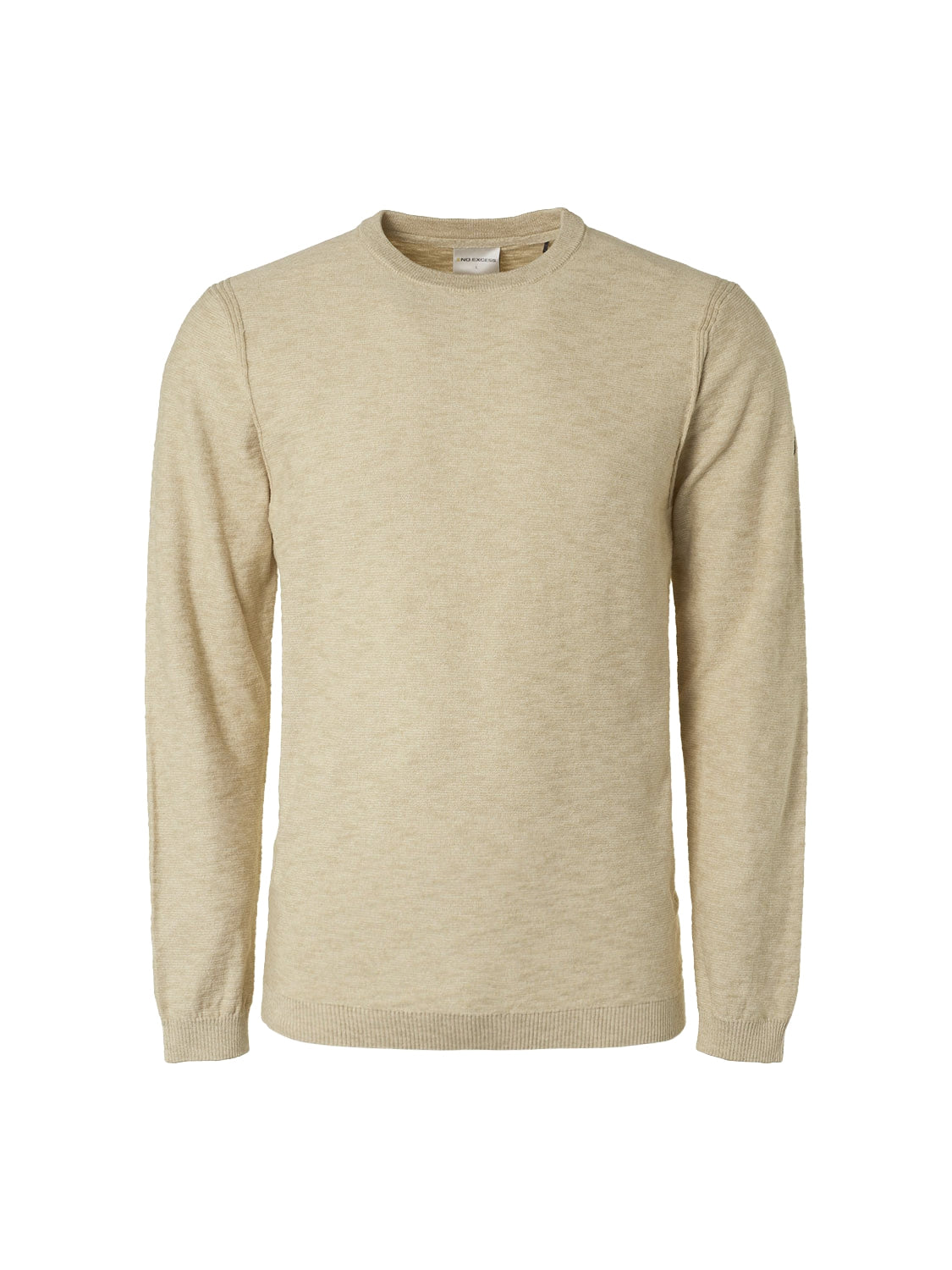Pullover Crewneck 2 Coloured Melange | Cream