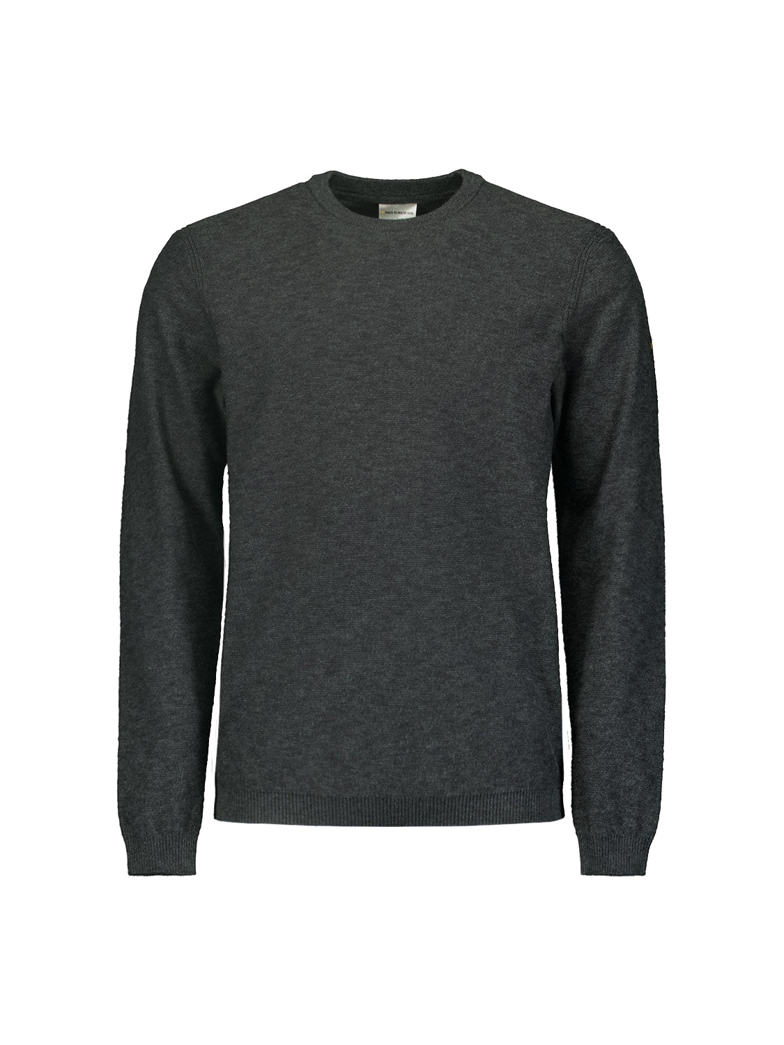Pullover Crewneck 2 Coloured Melange | Dark Steel
