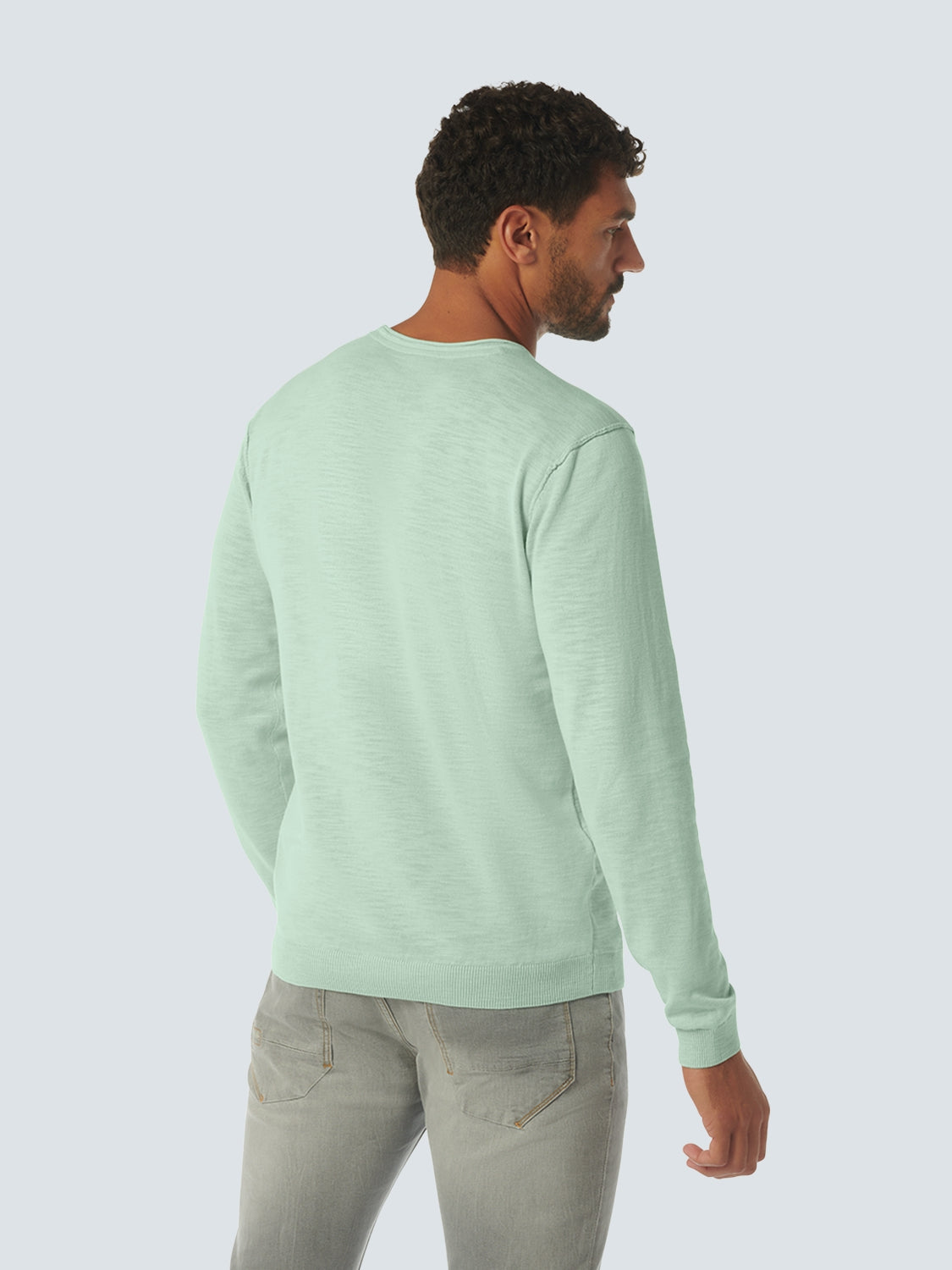 Pullover Crewneck Garment Dyed + Stone Washed | Mint