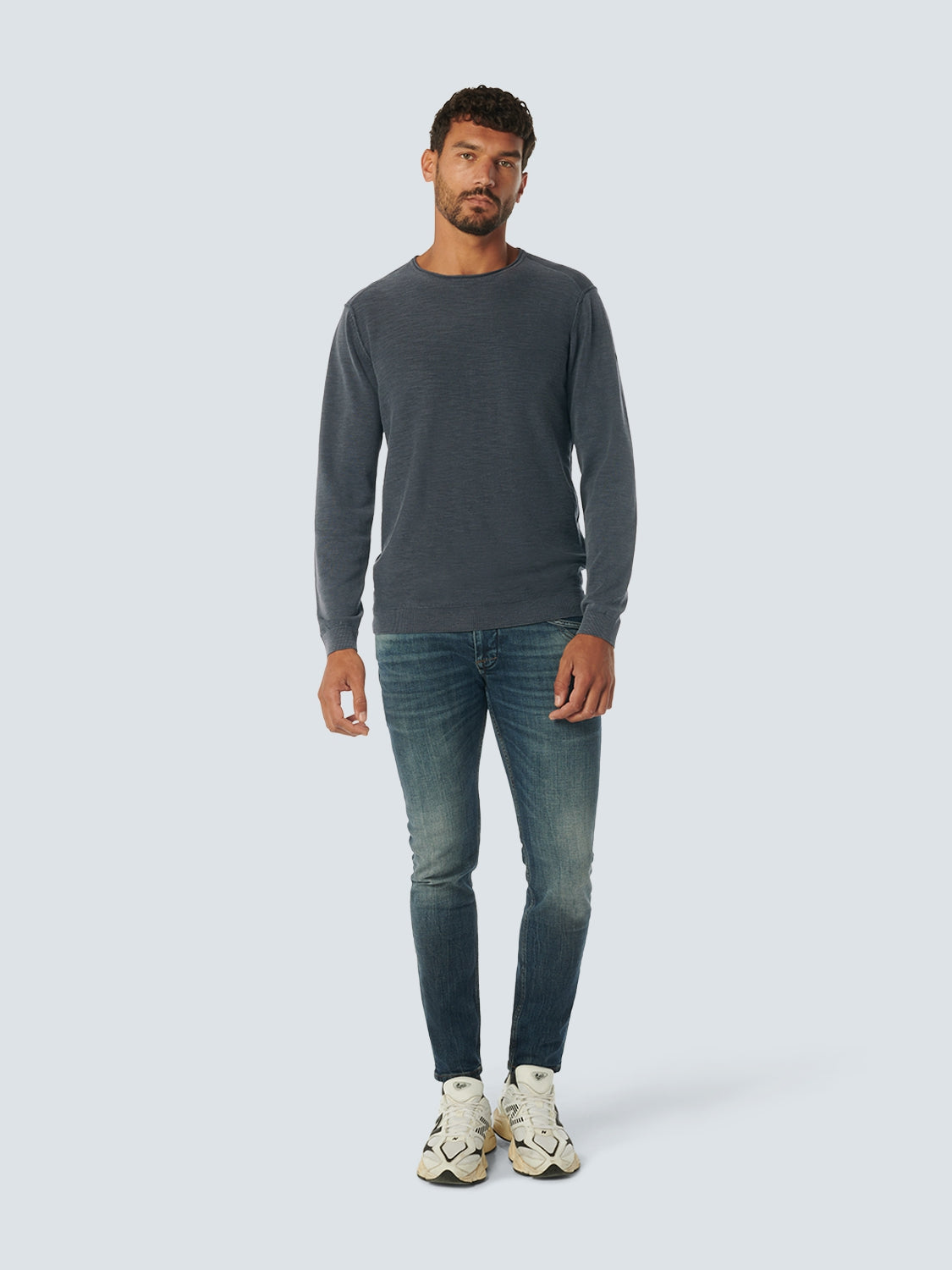 Pullover Crewneck Garment Dyed + Stone Washed | Night