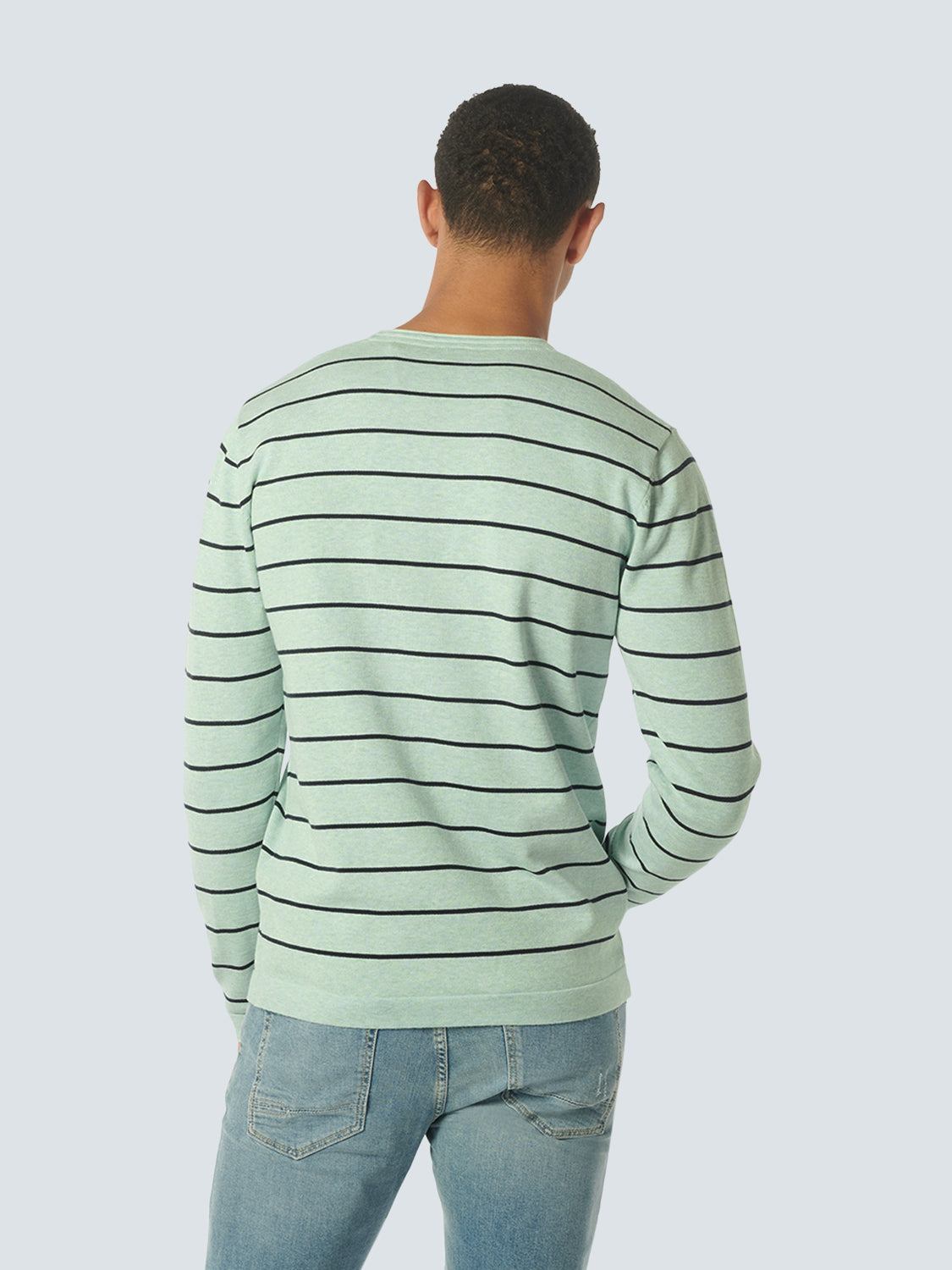 Pullover Crewneck Stripe | Mint