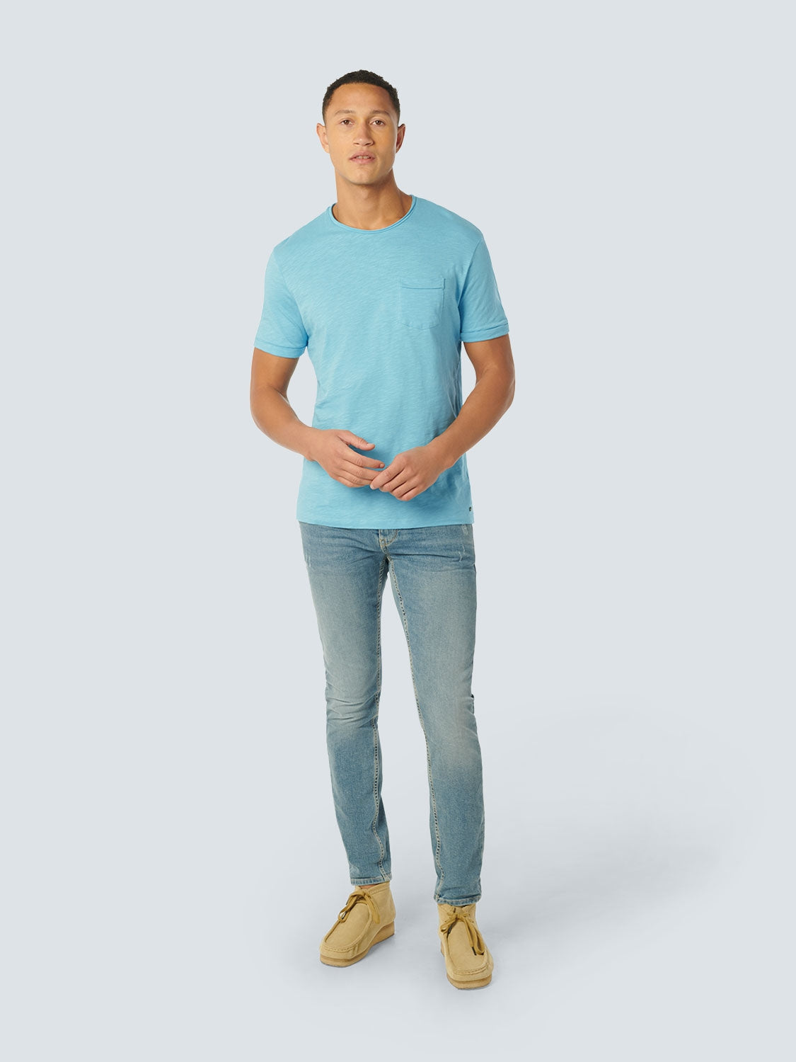 T-Shirt Crewneck Slub | Aqua