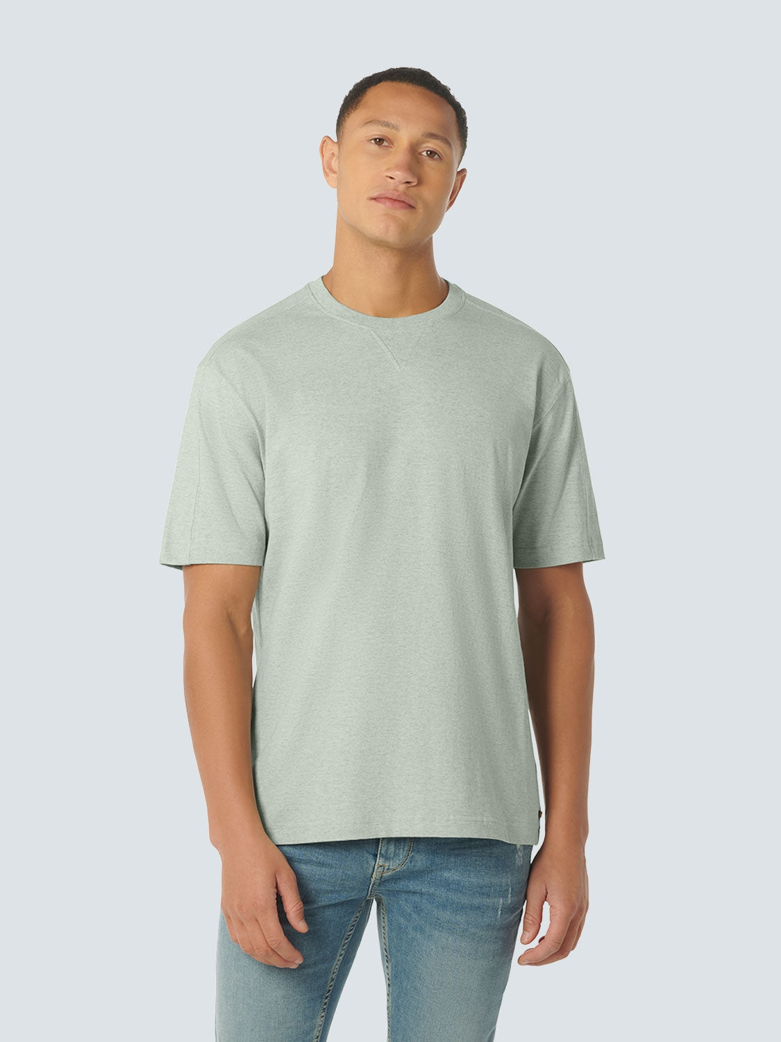 T-Shirt Crewneck Melange | Mint