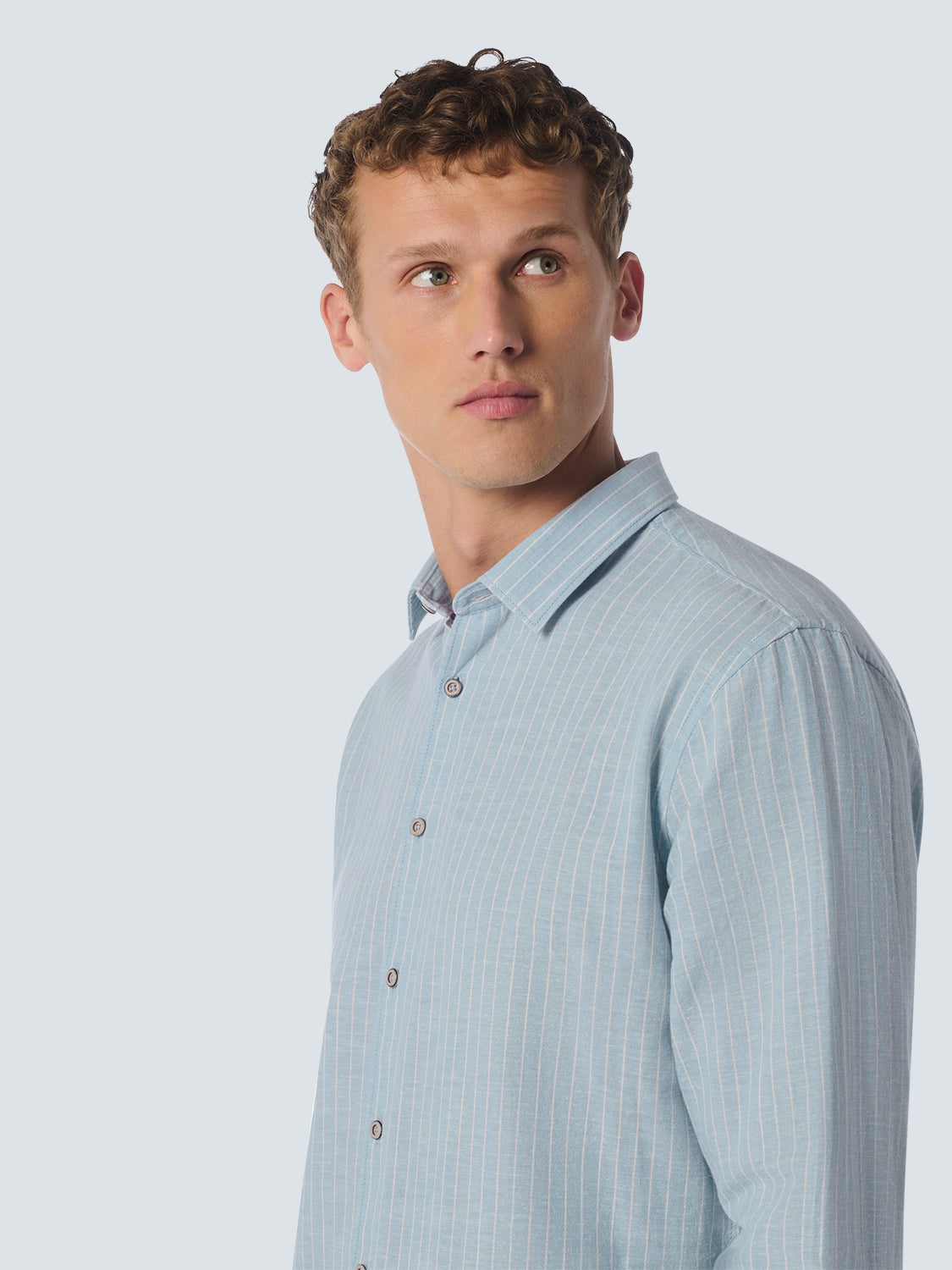 Shirt Stripes With Linen | Cloud