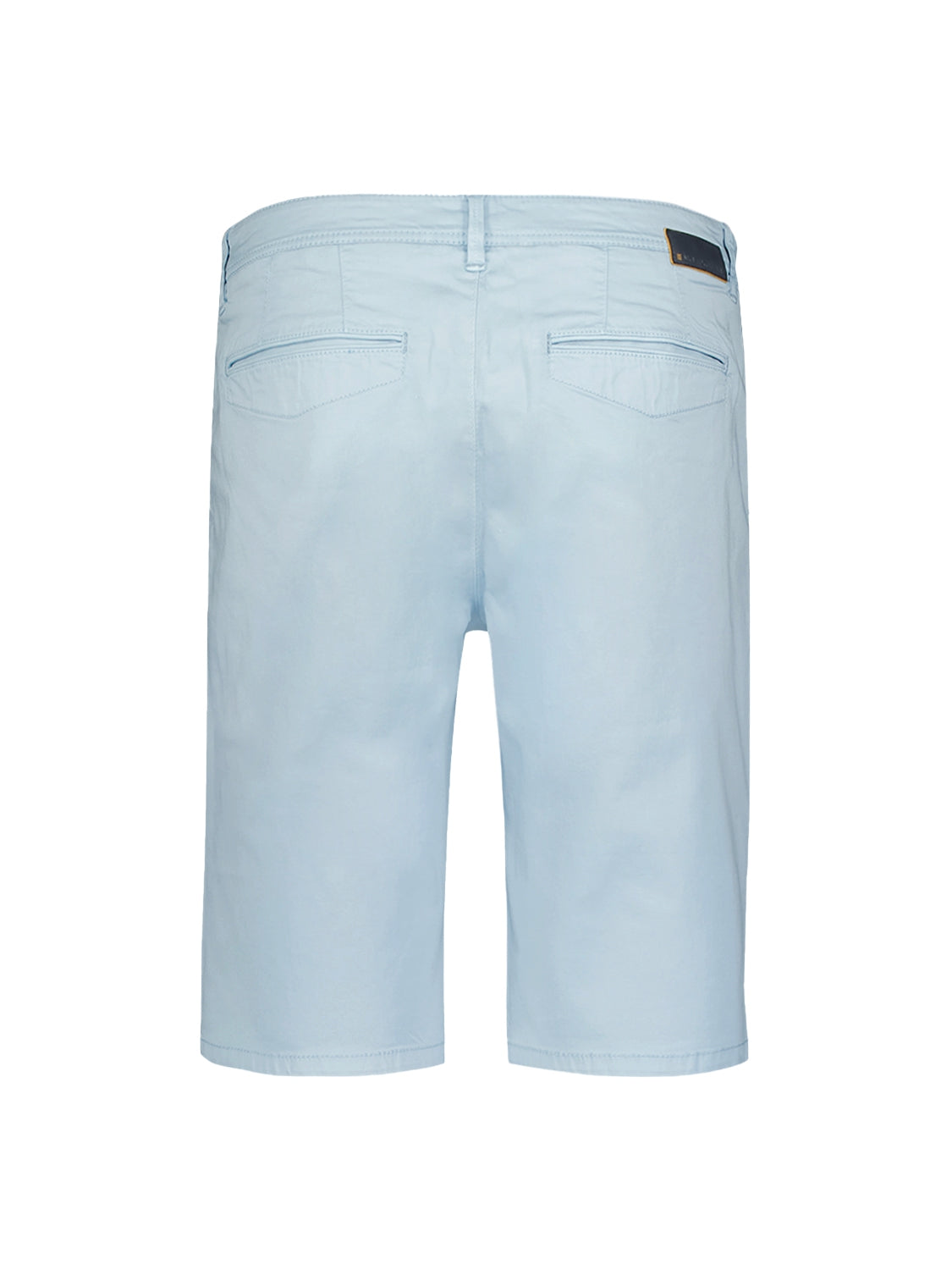 Comfortable Cotton Blend Short with Stretch and Zipper Closure | Sky