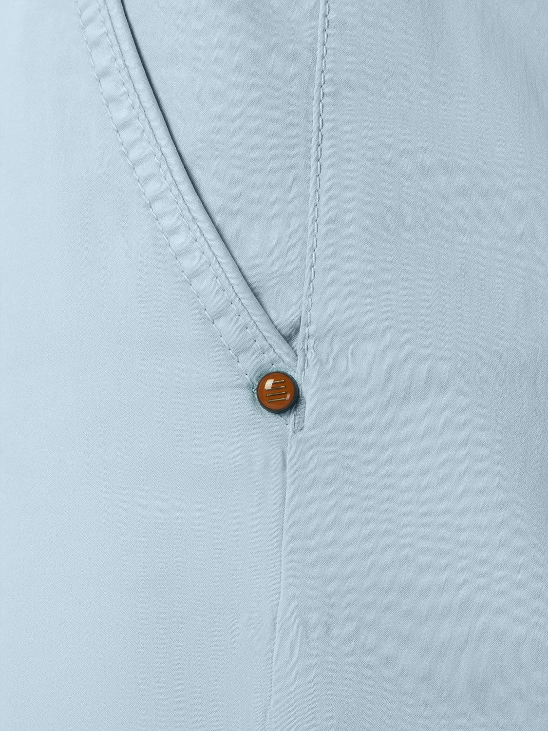 Comfortable Cotton Blend Short with Stretch and Zipper Closure | Sky