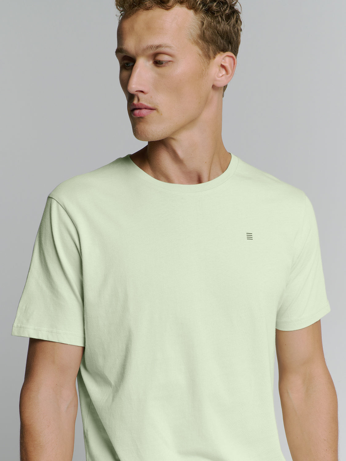 Round neck t-shirt | Mint