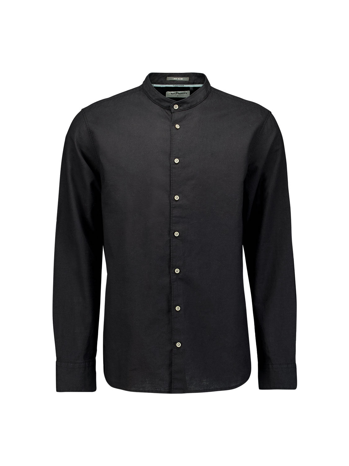 linen shirt | Black