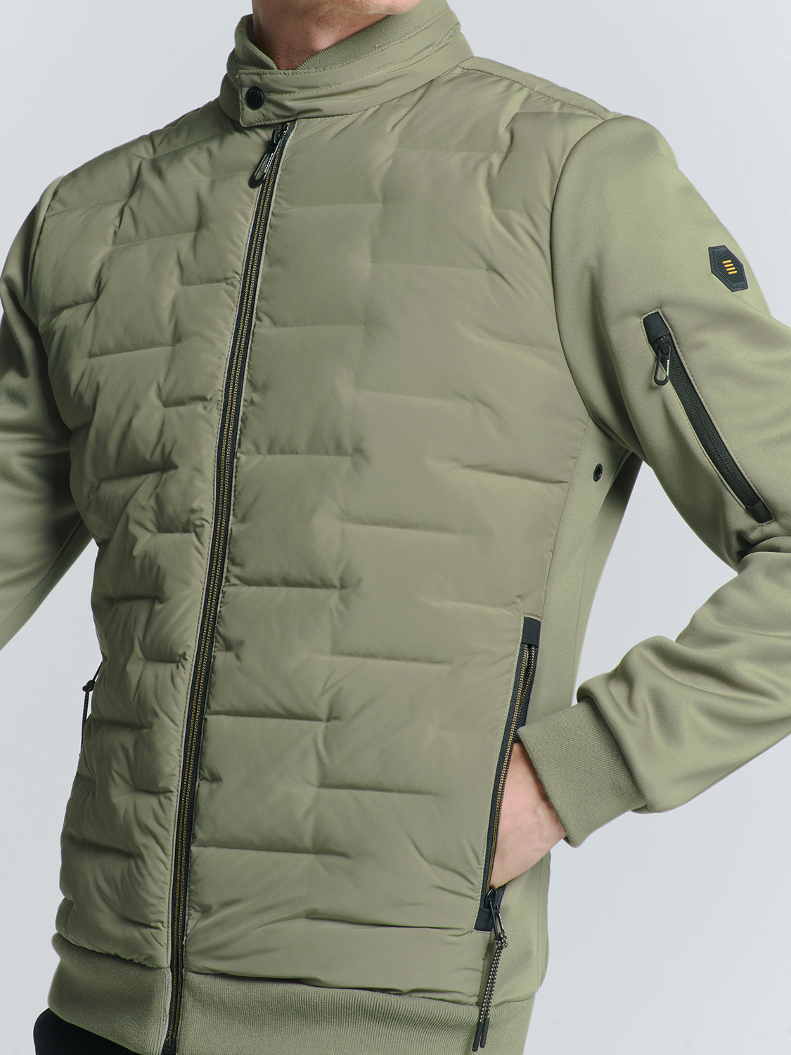 Short fit jacket | Light Army