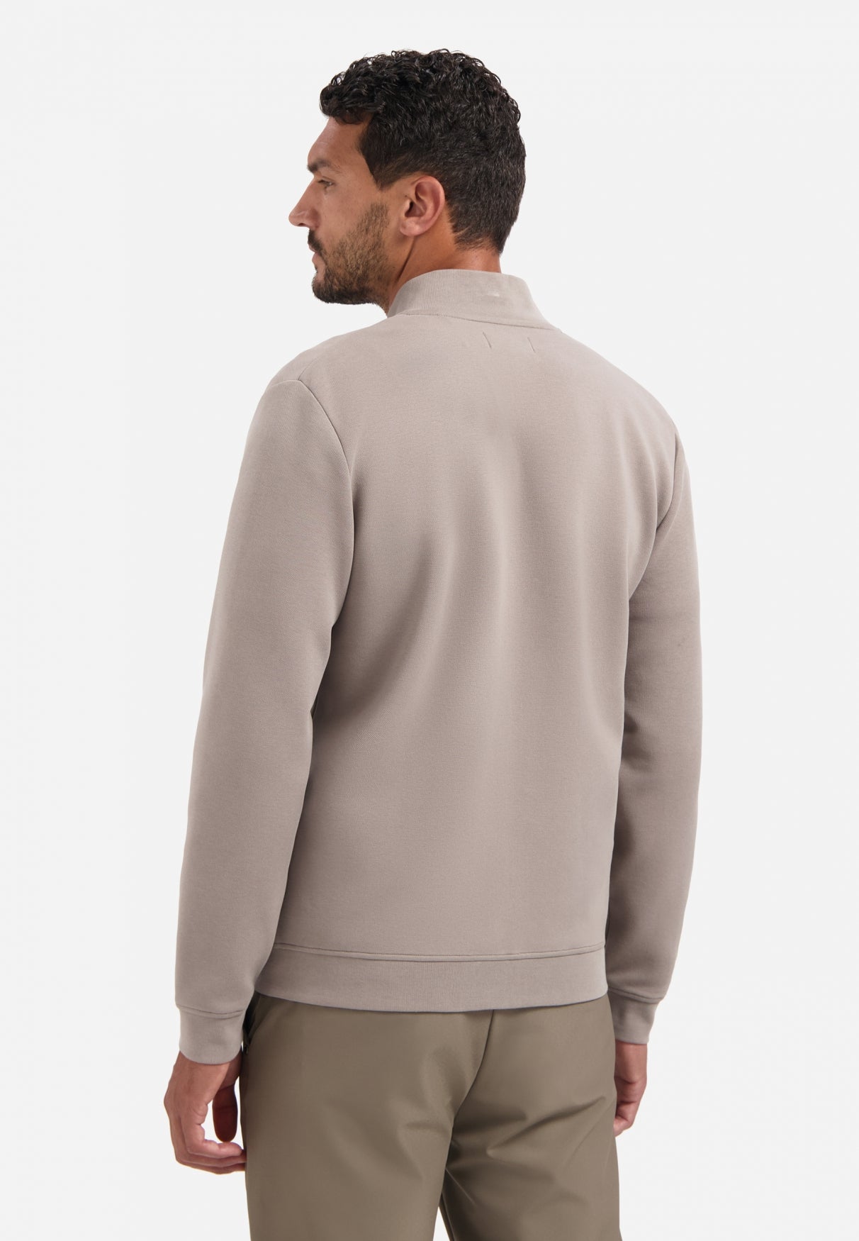 Piqué cardigan | Clay