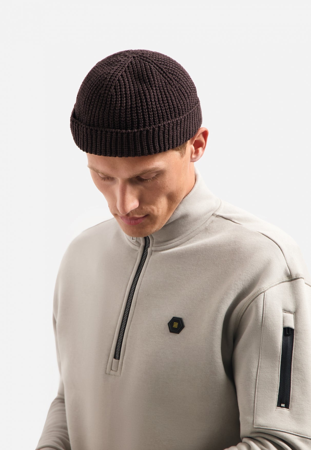 Sweat demi-zip | Clay