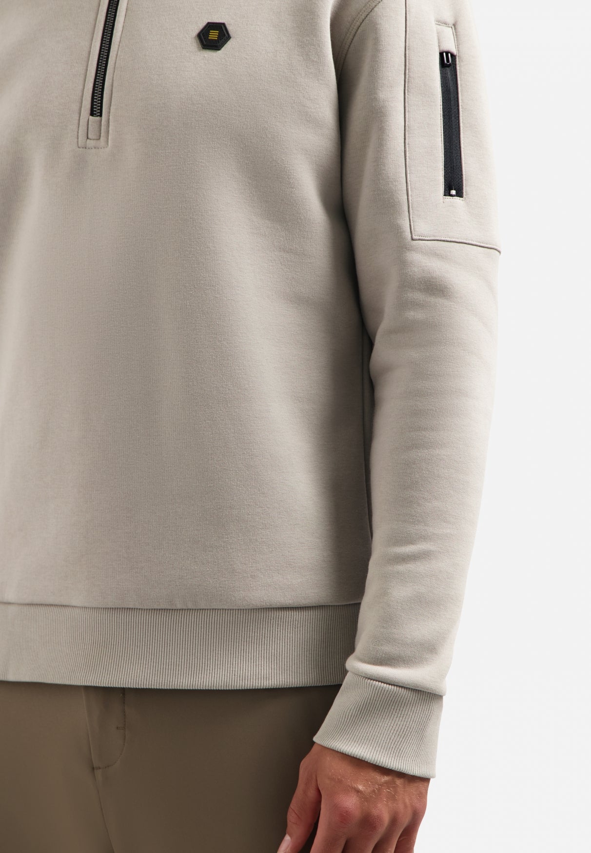 Sweat demi-zip | Clay