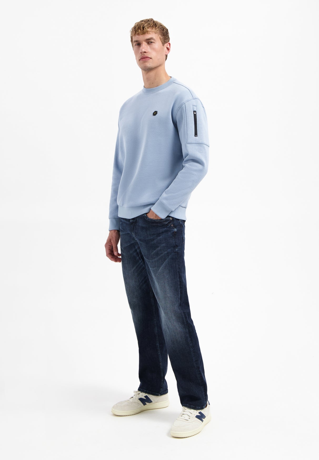 Sweat col rond | Dusty Blue