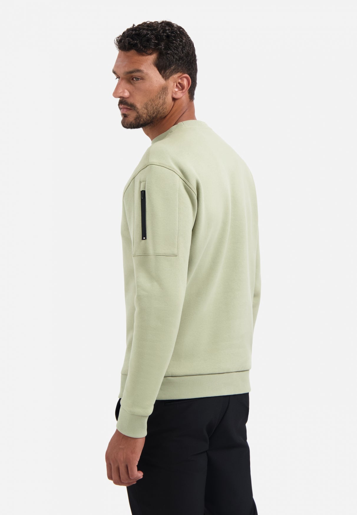 Sweat col rond | Light Moss