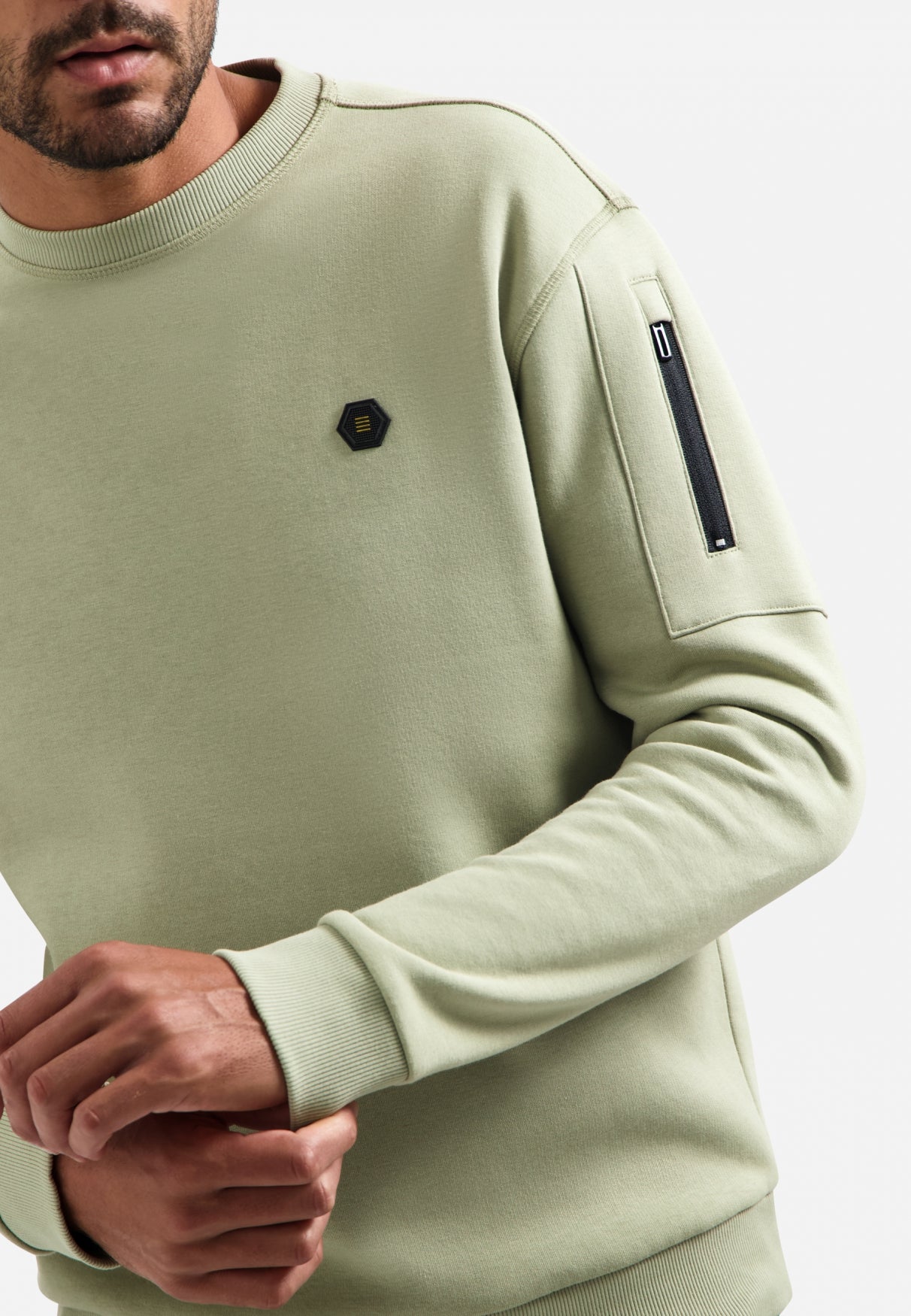 Sweat col rond | Light Moss