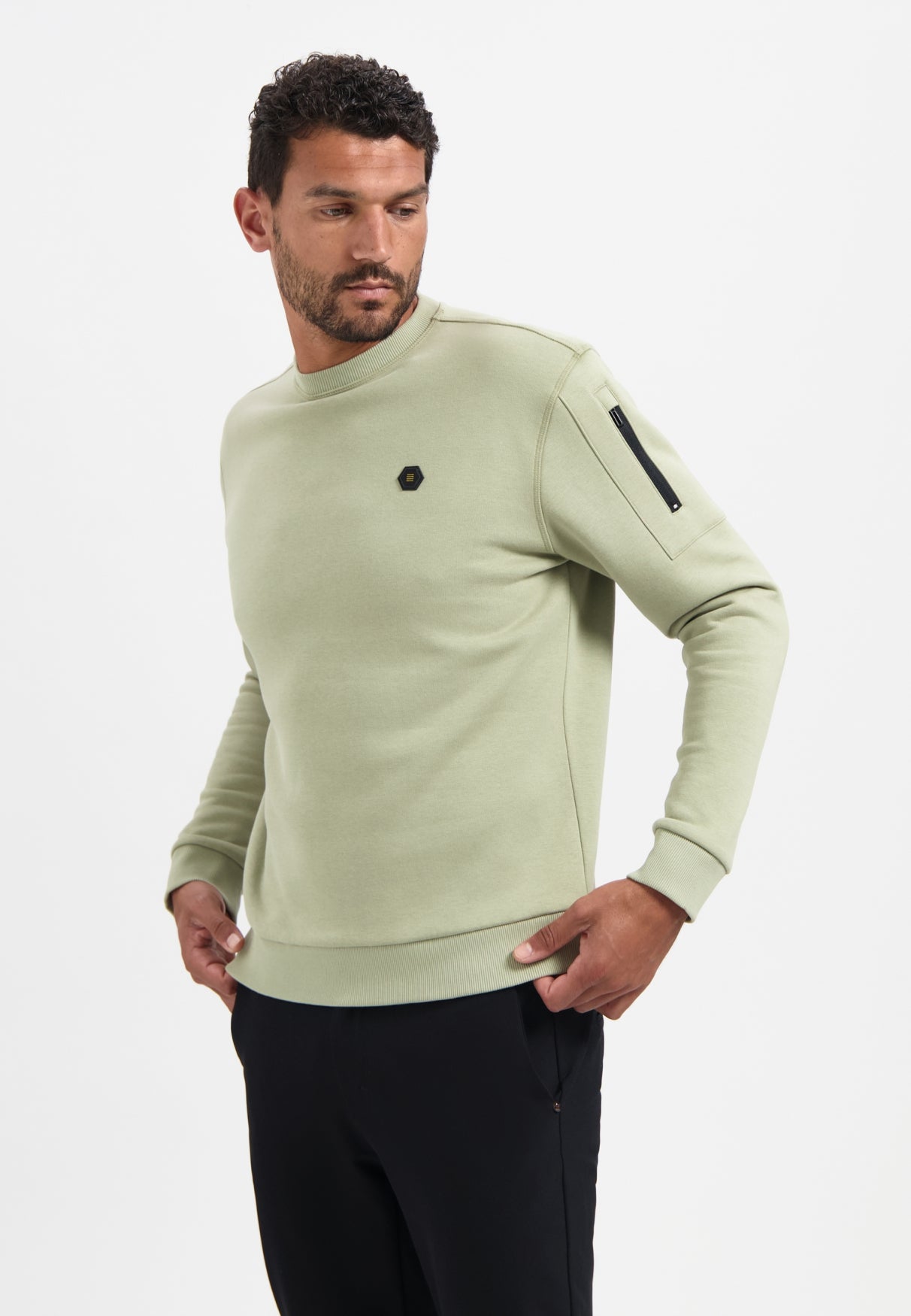 Sweat col rond | Light Moss