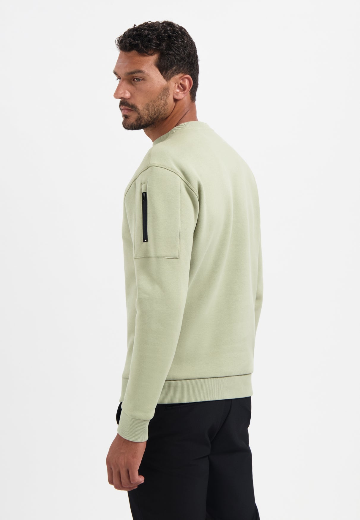 Sweat col rond | Light Moss