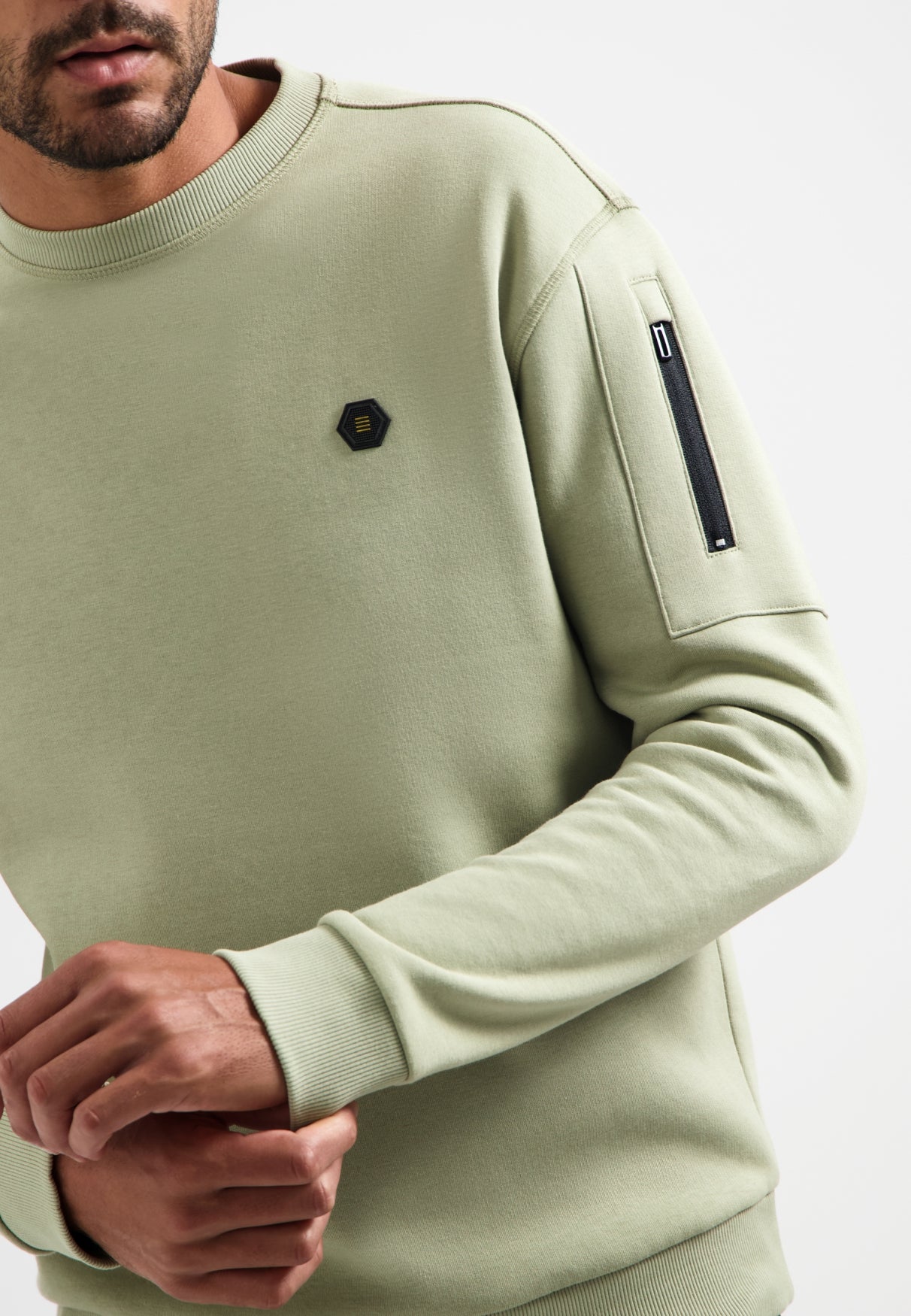Sweat col rond | Light Moss