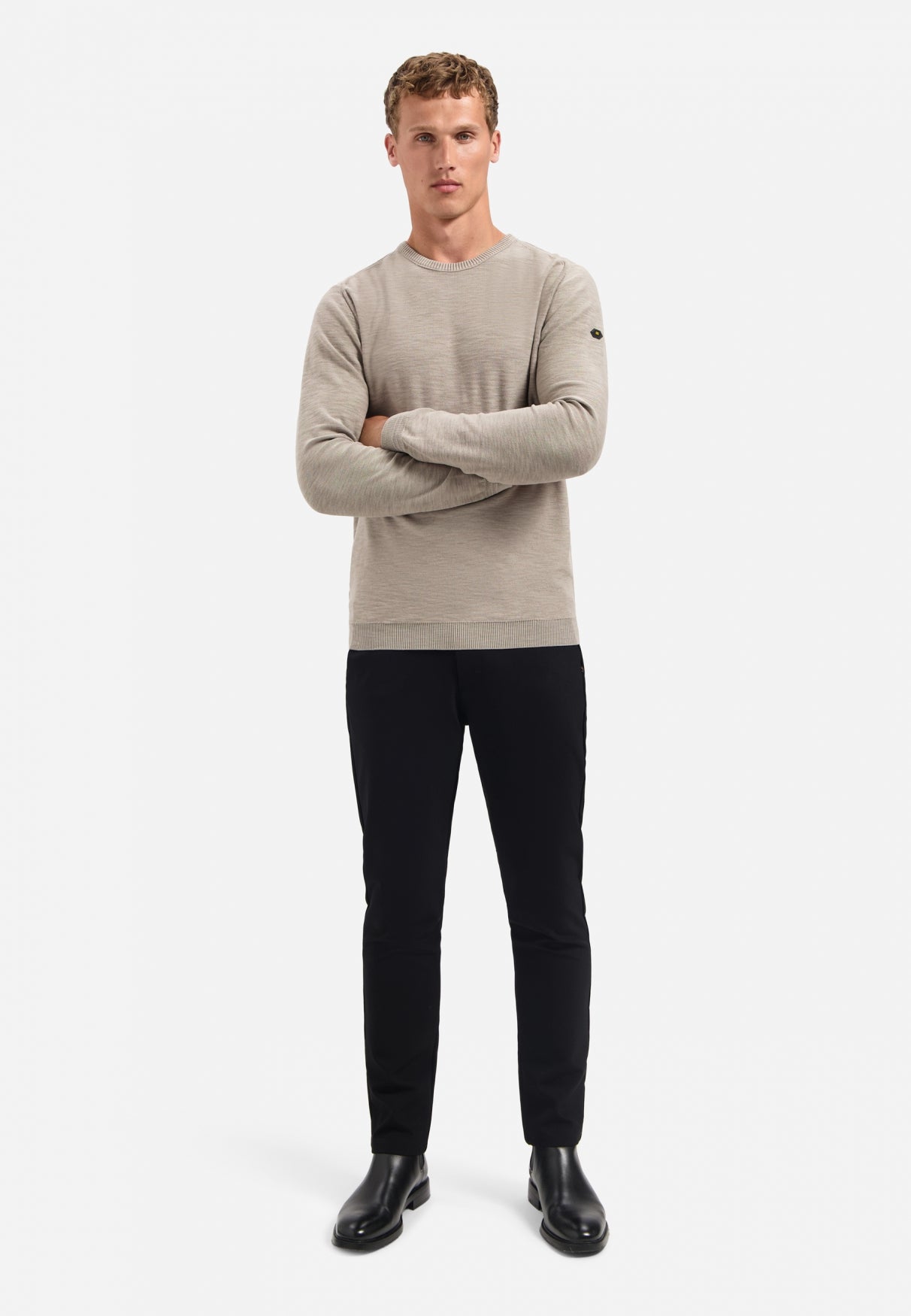 Washed look jumper | Clay