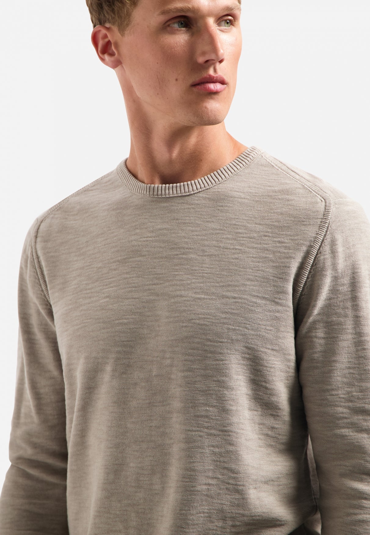 Washed look jumper | Clay
