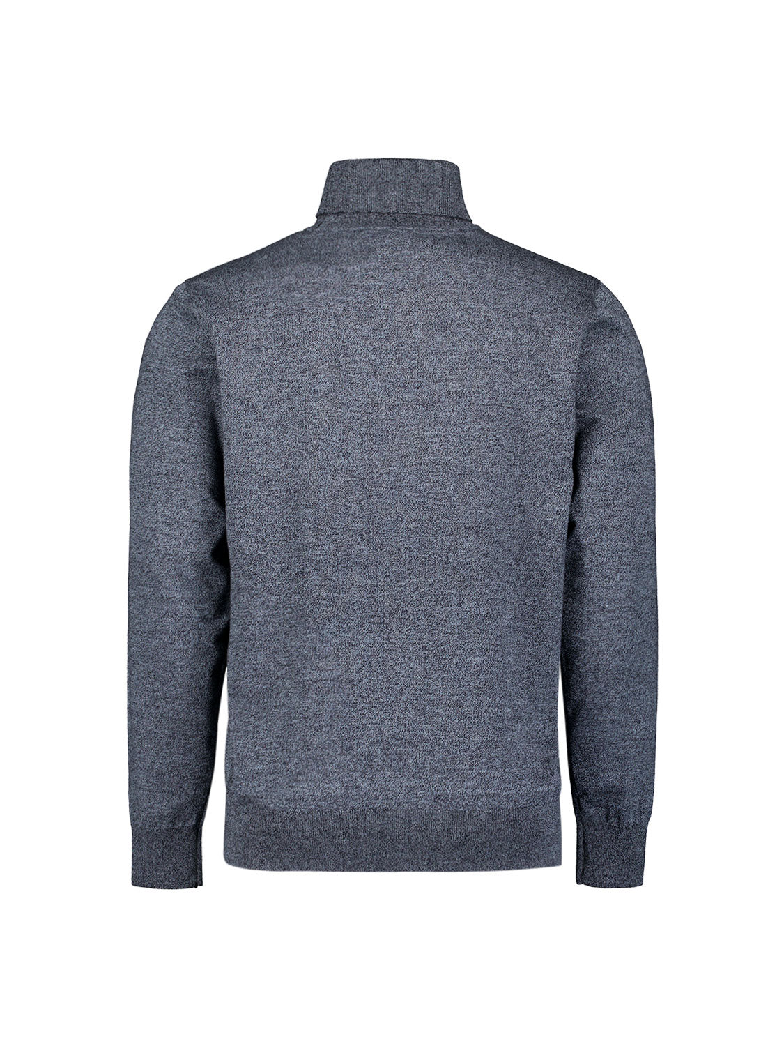 Pull col roulé en maille chinée | Dusty Blue