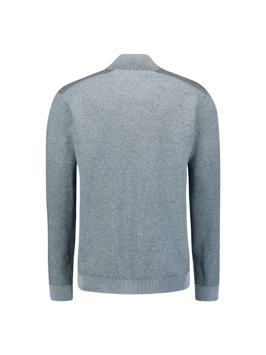 Pull zippé texturé | Dusty Blue
