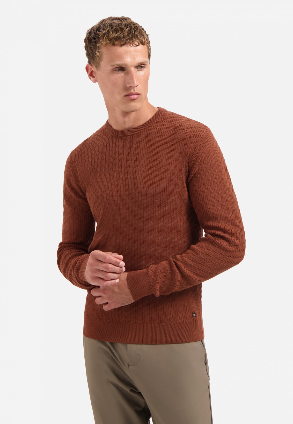 Pull à maille diagonale | Terra