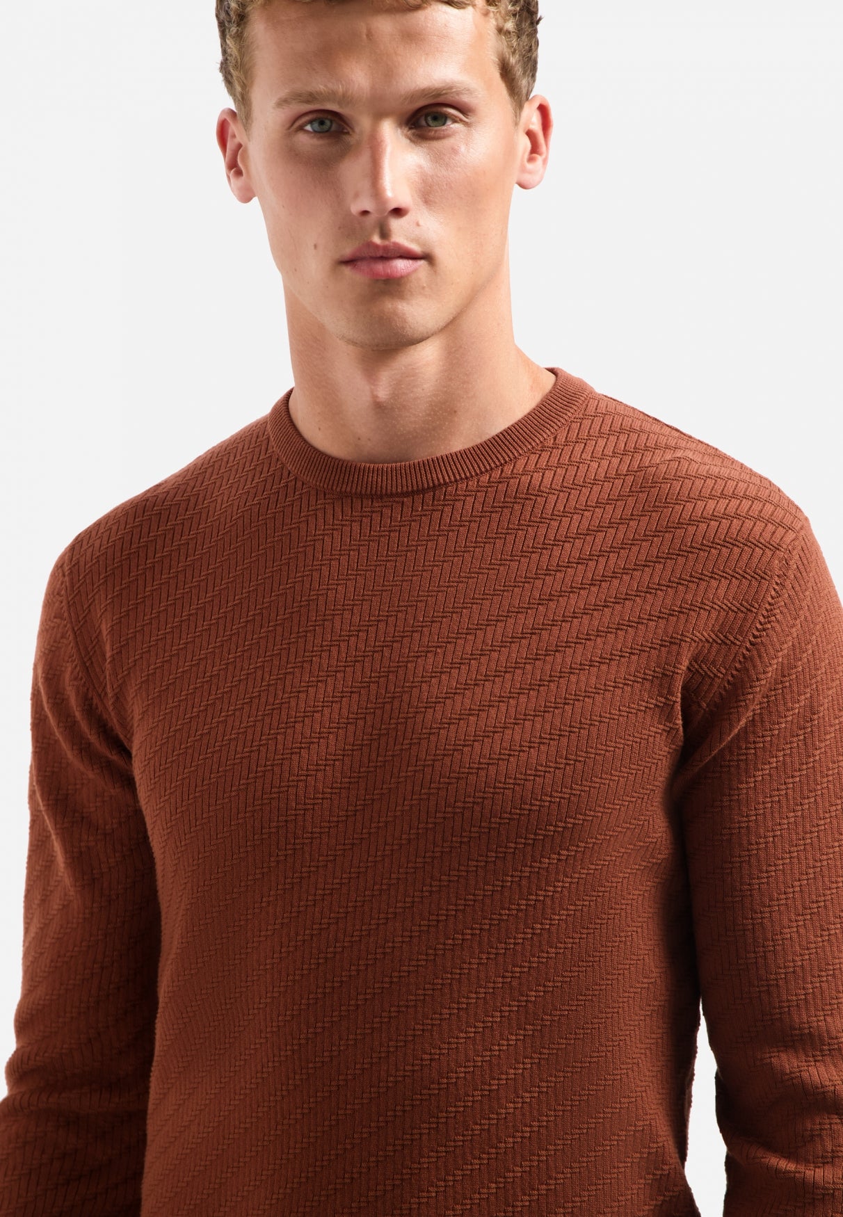 Pull à maille diagonale | Terra