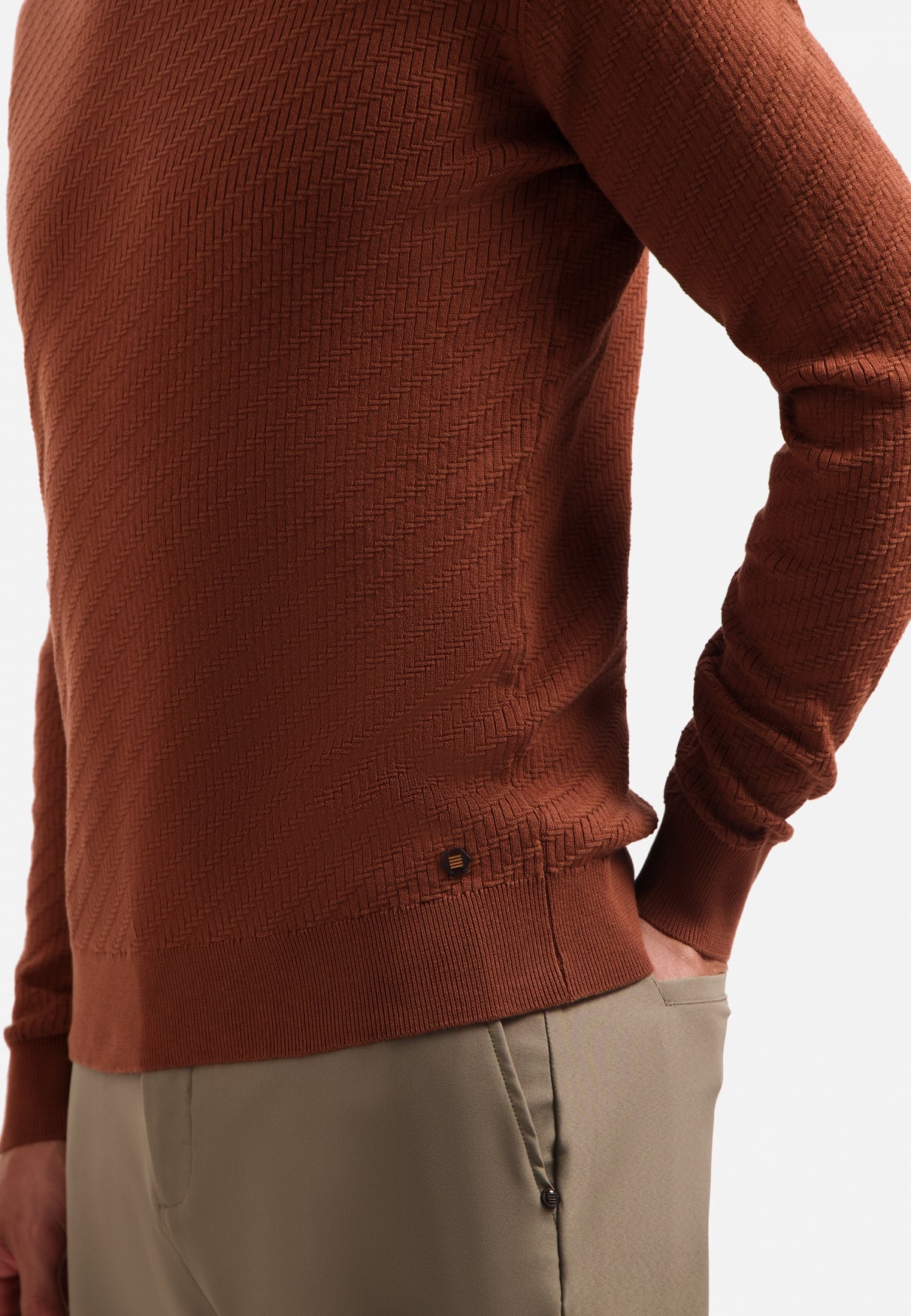 Pull à maille diagonale | Terra