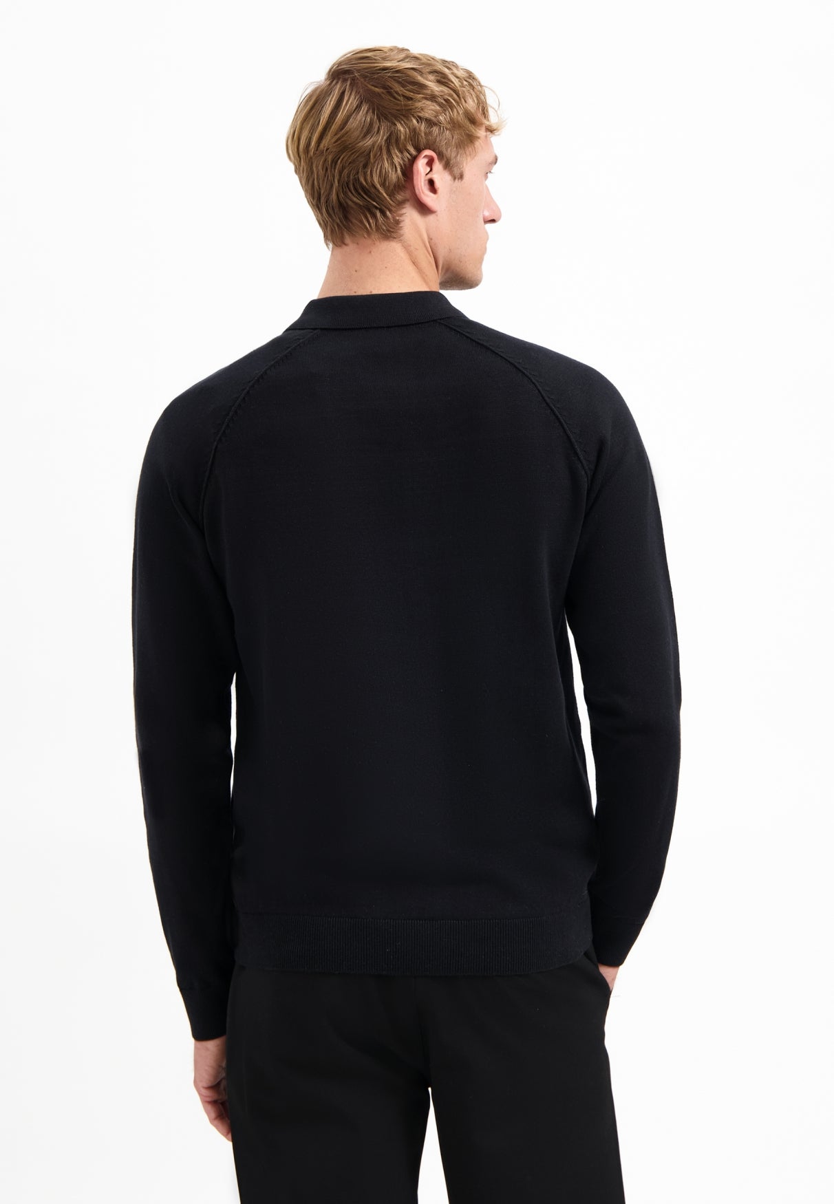 Pull polo zippé | Black
