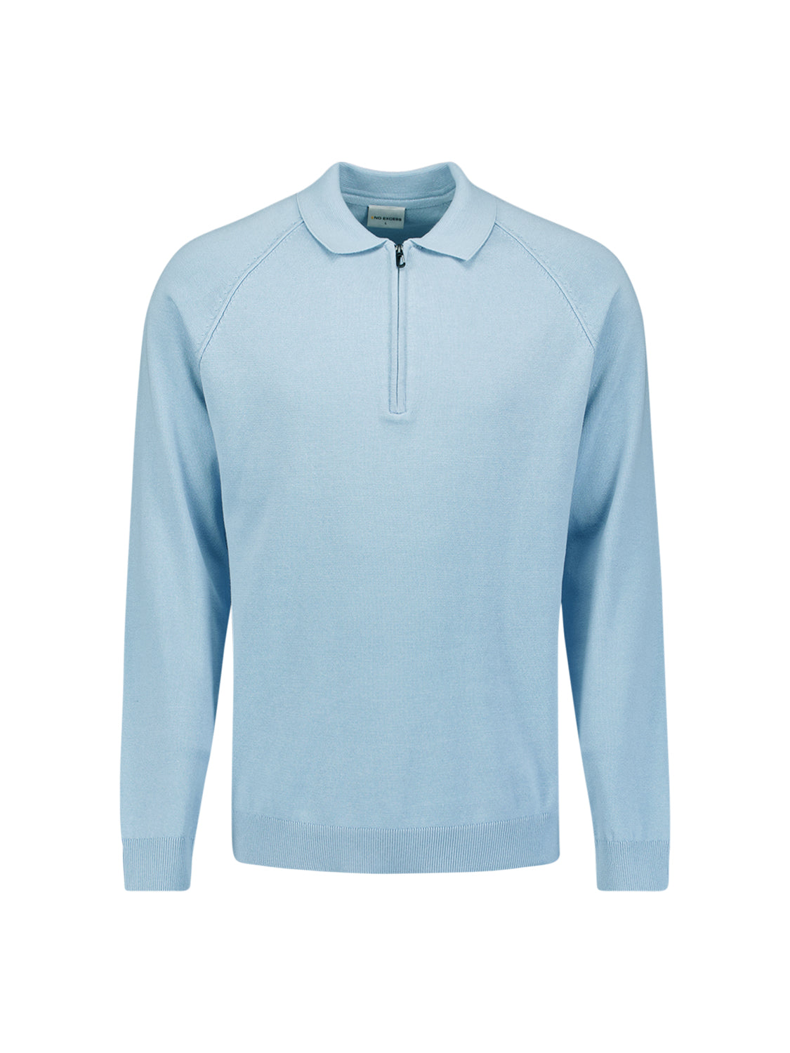 Pull polo zippé | Dusty Blue