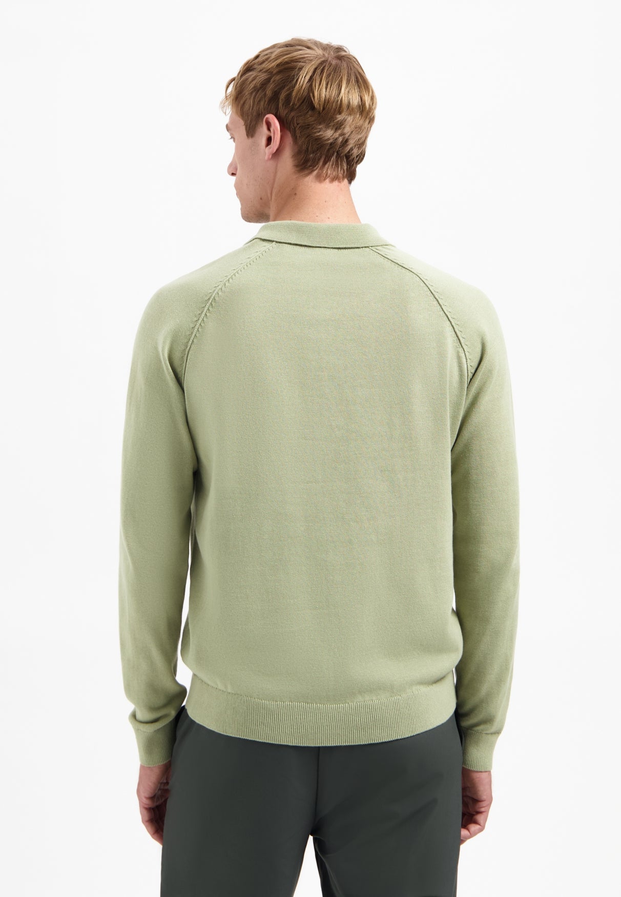 Pull polo zippé | Light Moss