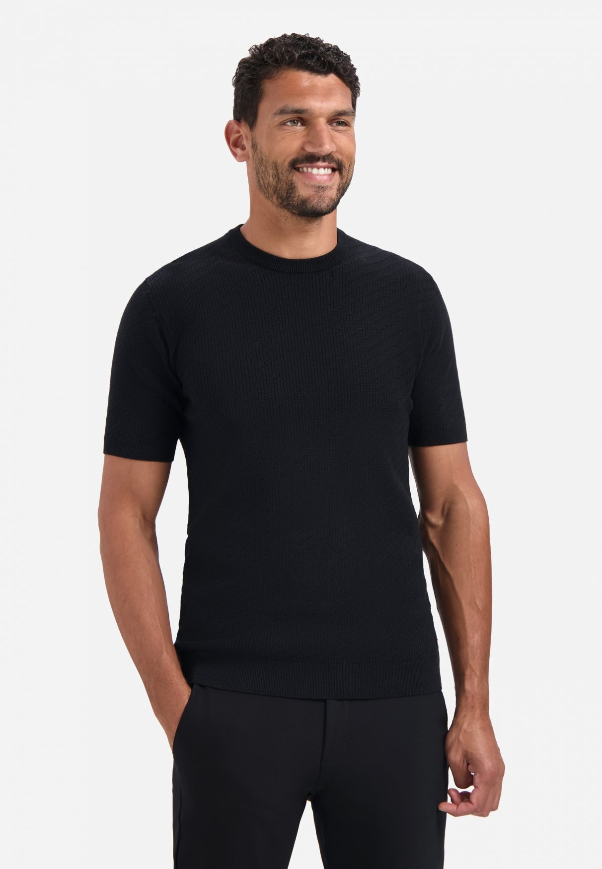 T-shirt en maille | Black