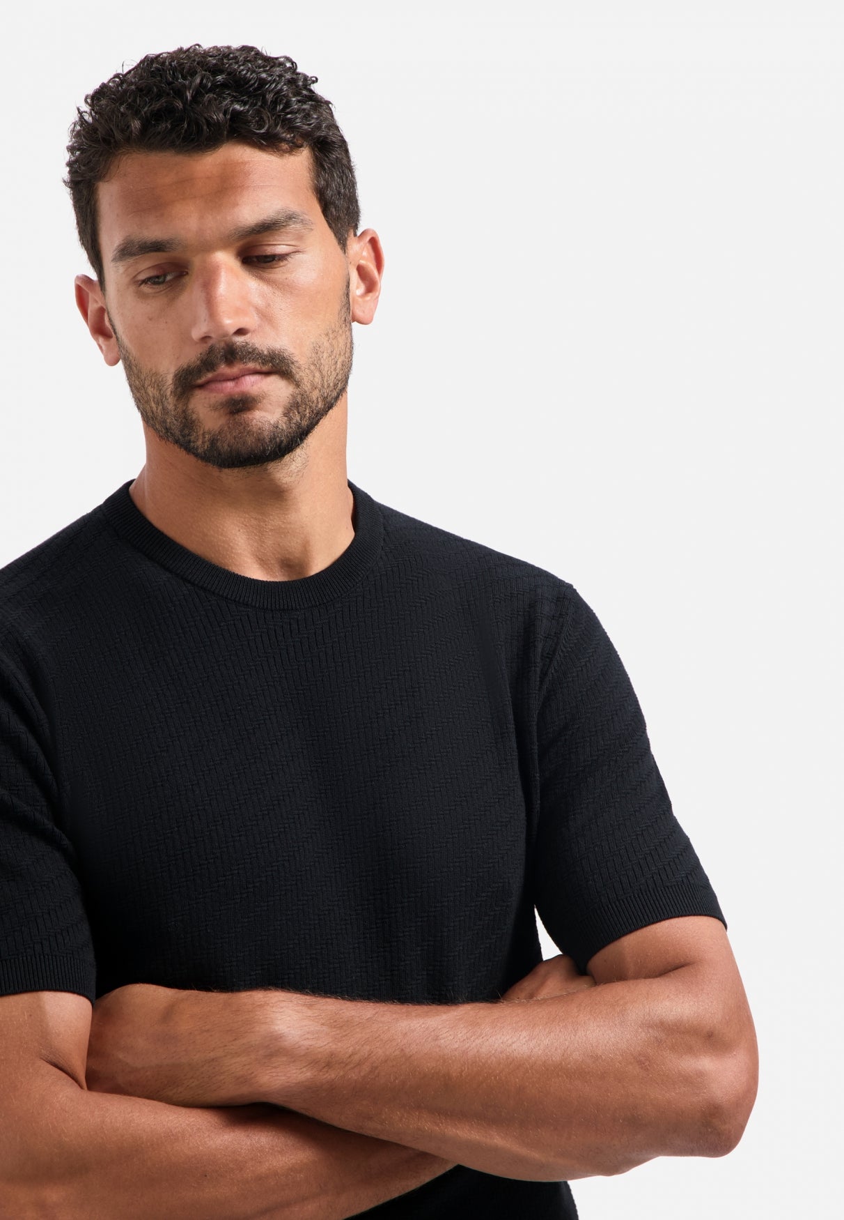T-shirt en maille | Black