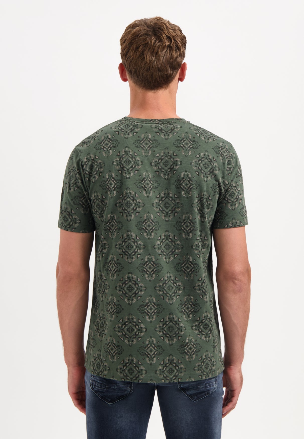 Bedrukt T-shirt | Dark Green