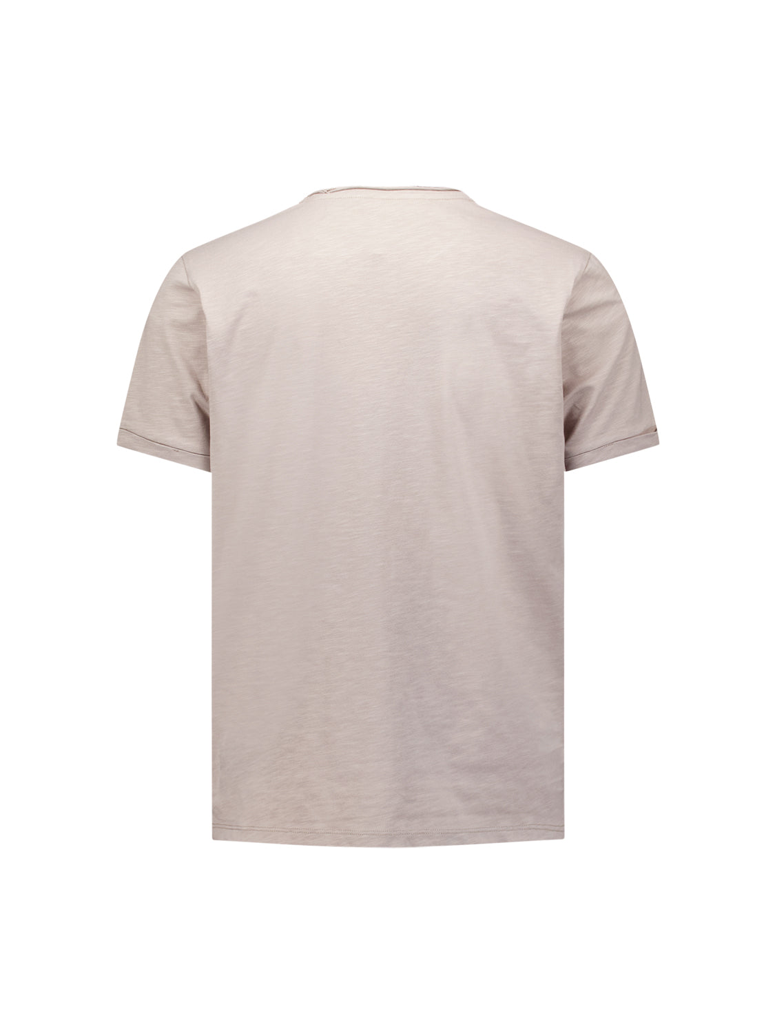 T-shirt slub col rond | Clay