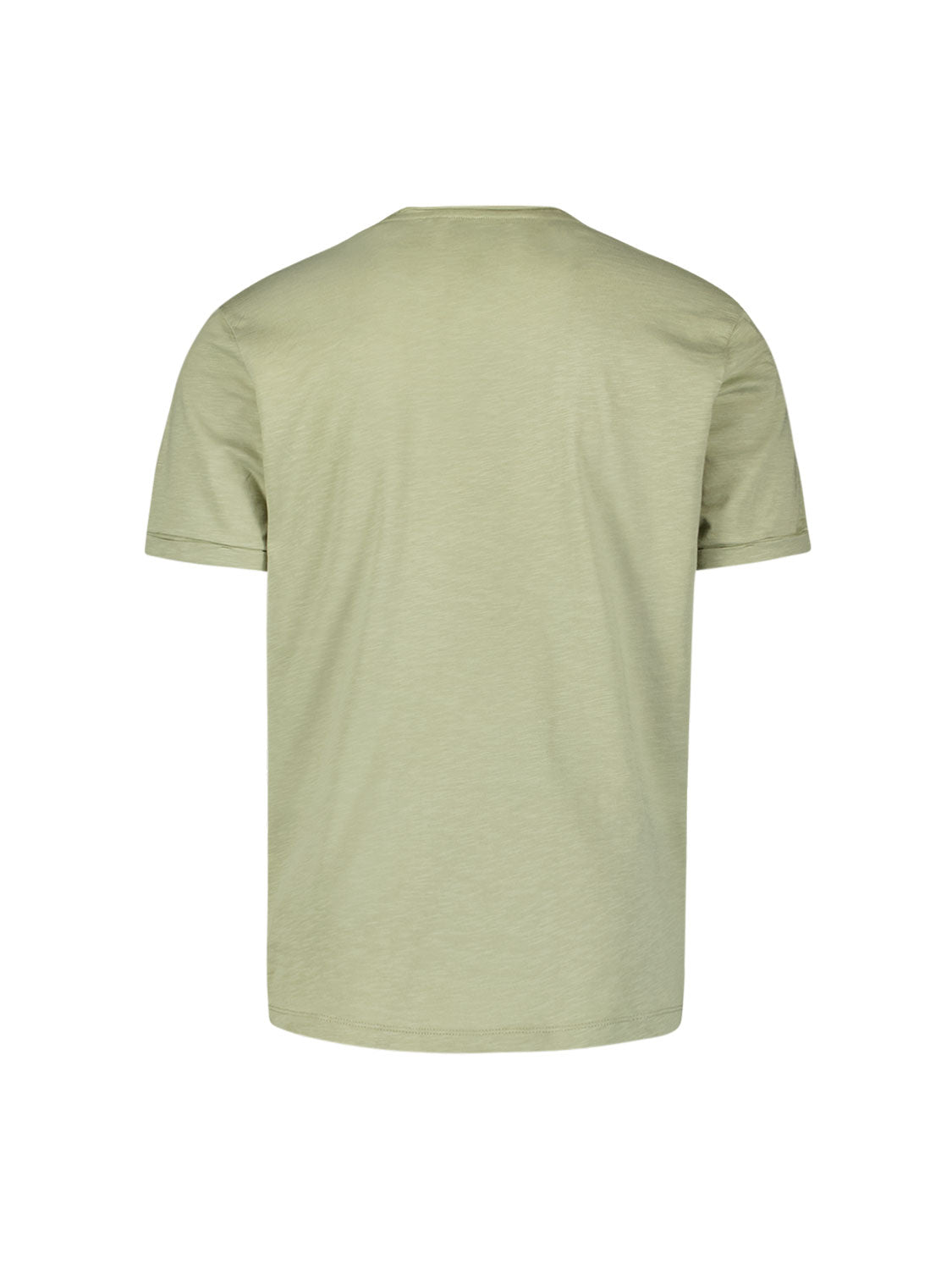 T-shirt slub col rond | Light Moss