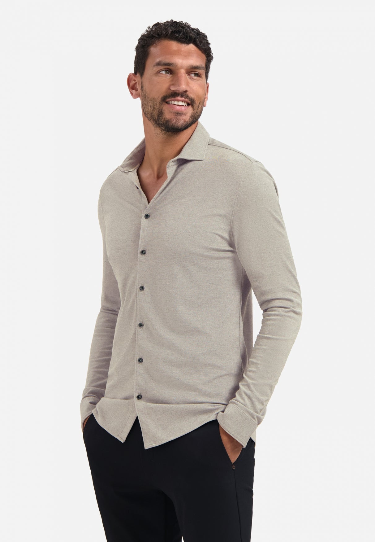 Chemise en jersey chiné | Clay