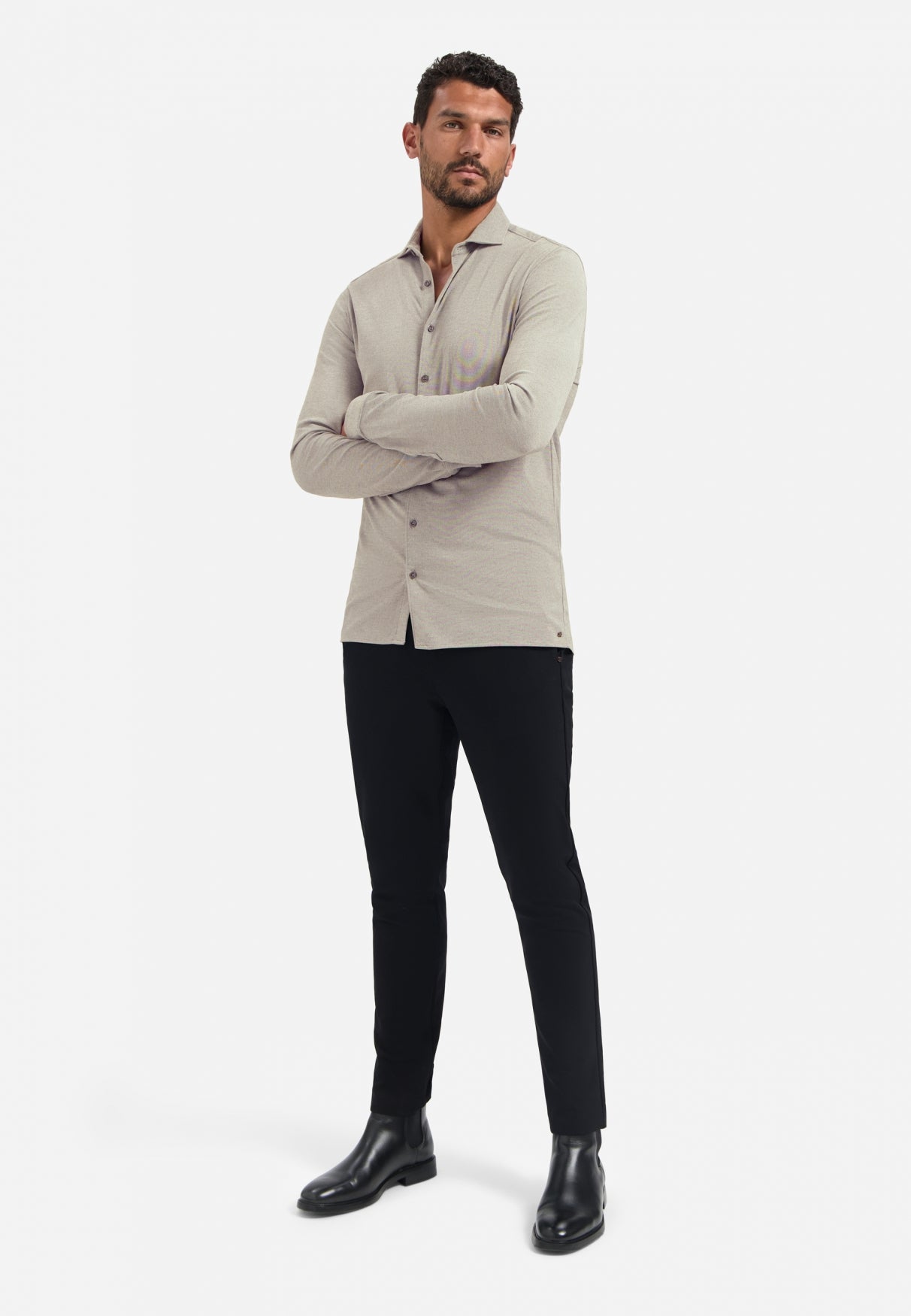 Chemise en jersey chiné | Clay