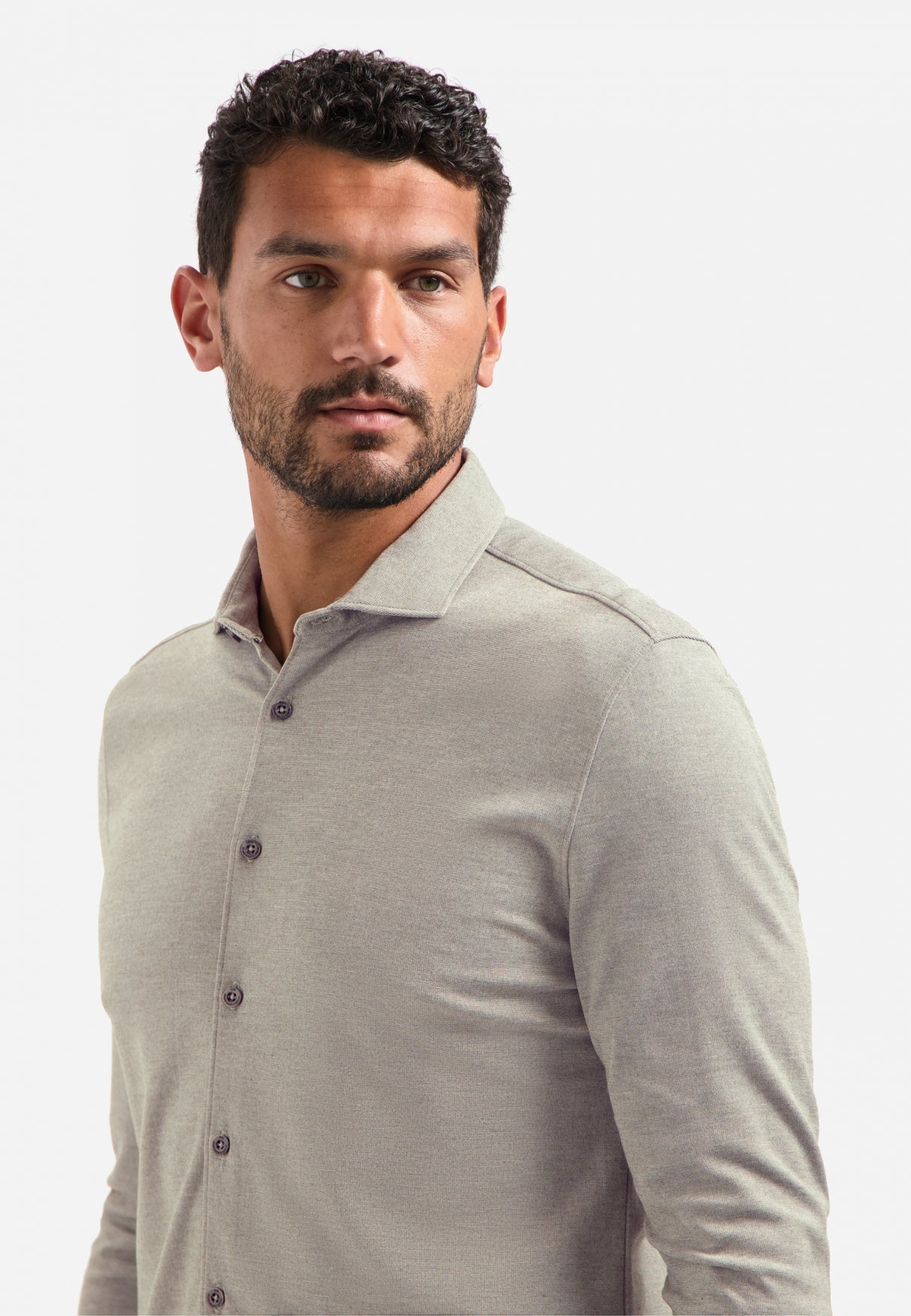 Chemise en jersey chiné | Clay