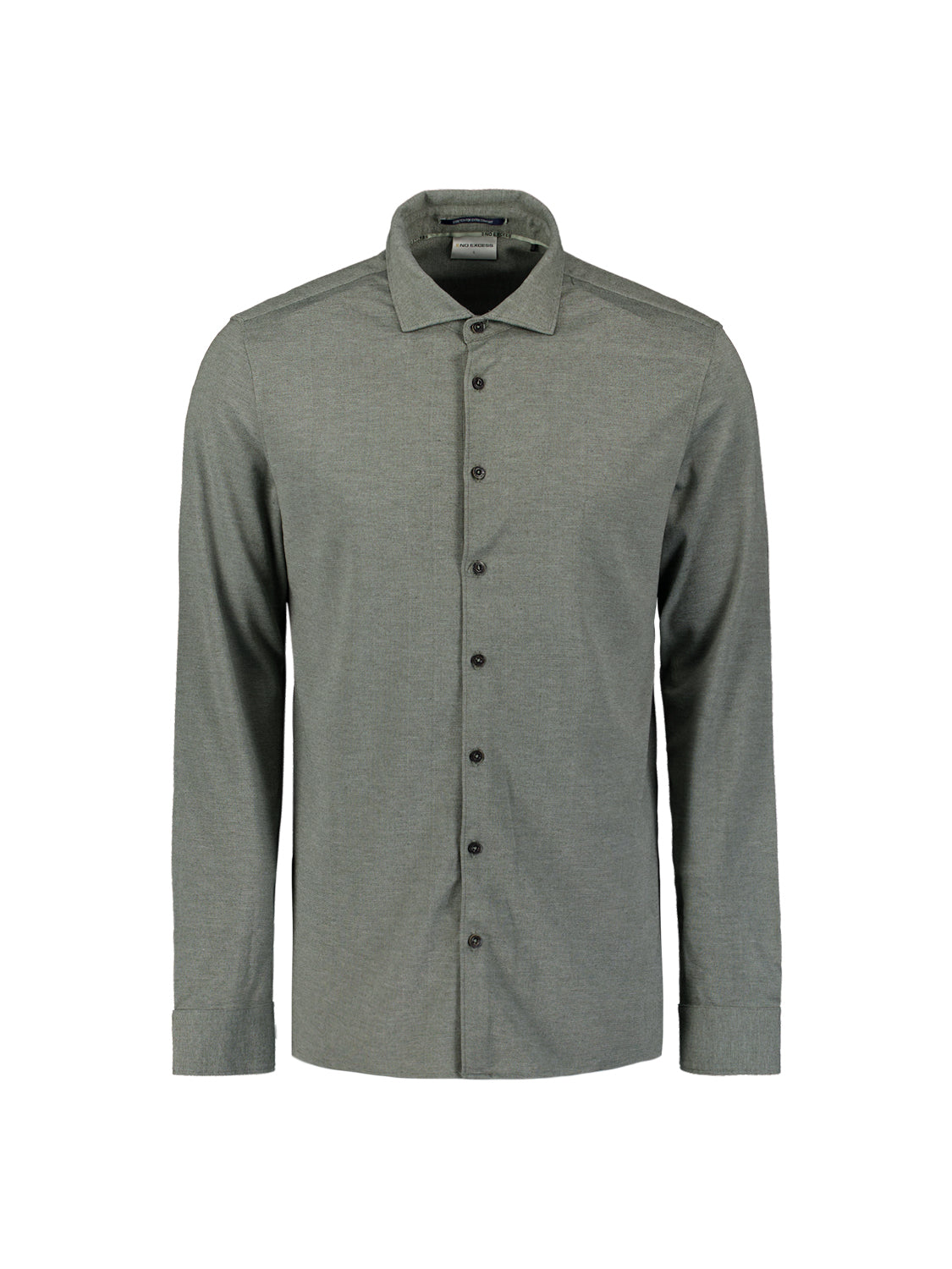 Chemise en jersey chiné | Dark Green