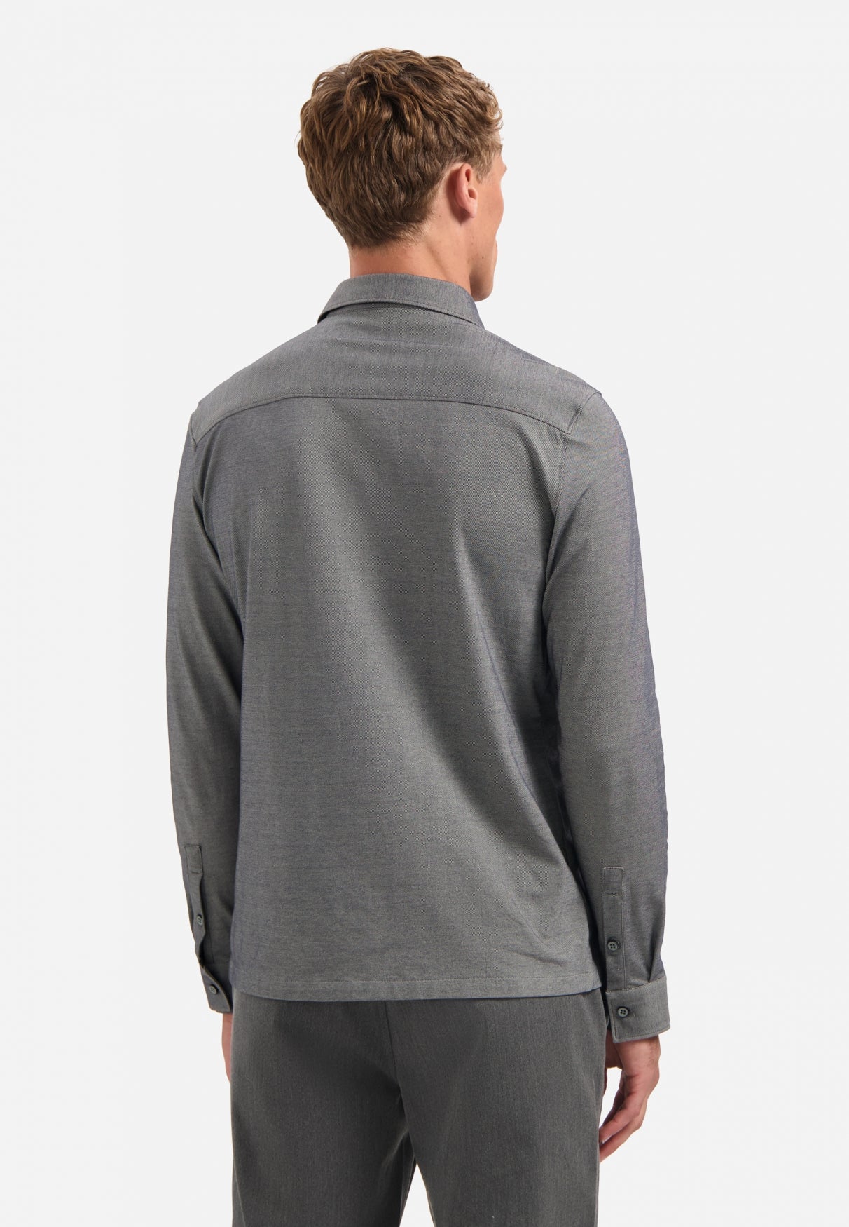 Chemise en jersey chiné | Dark Grey