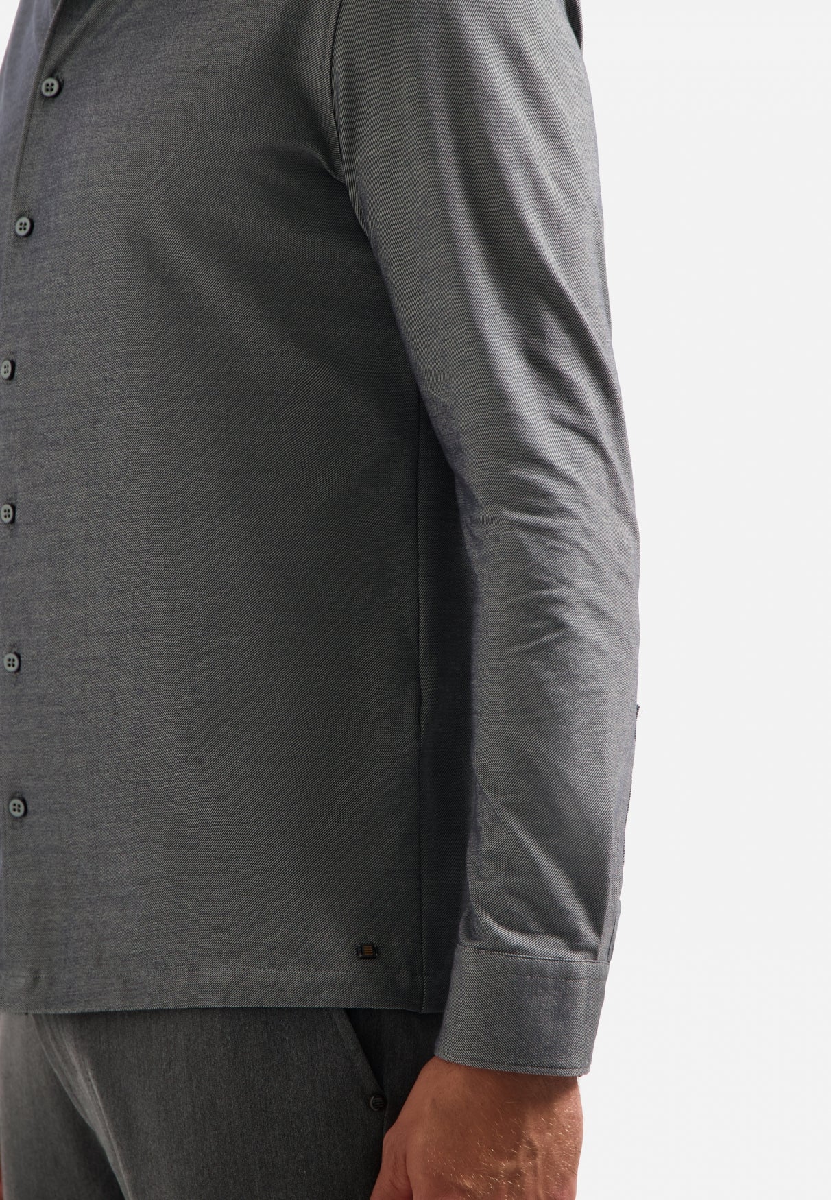 Chemise en jersey chiné | Dark Grey