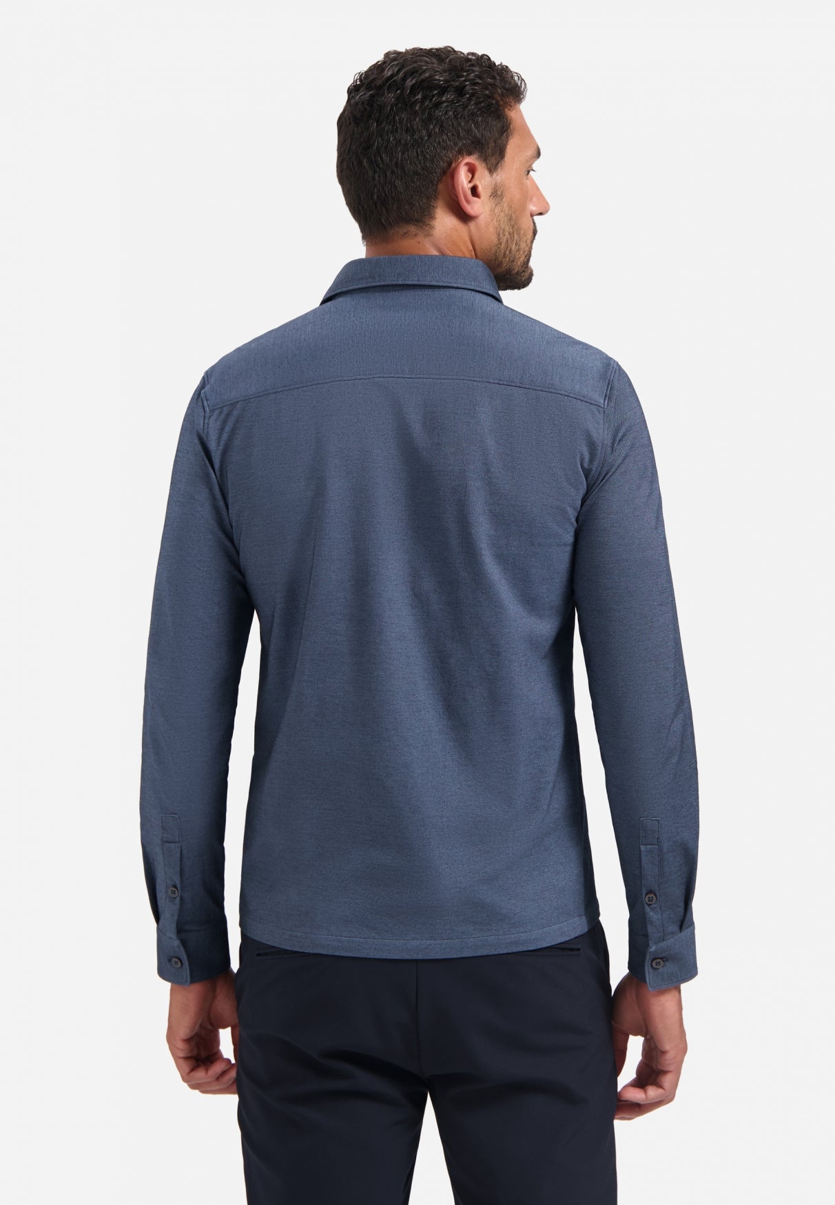 Chemise en jersey chiné | Washed Blue