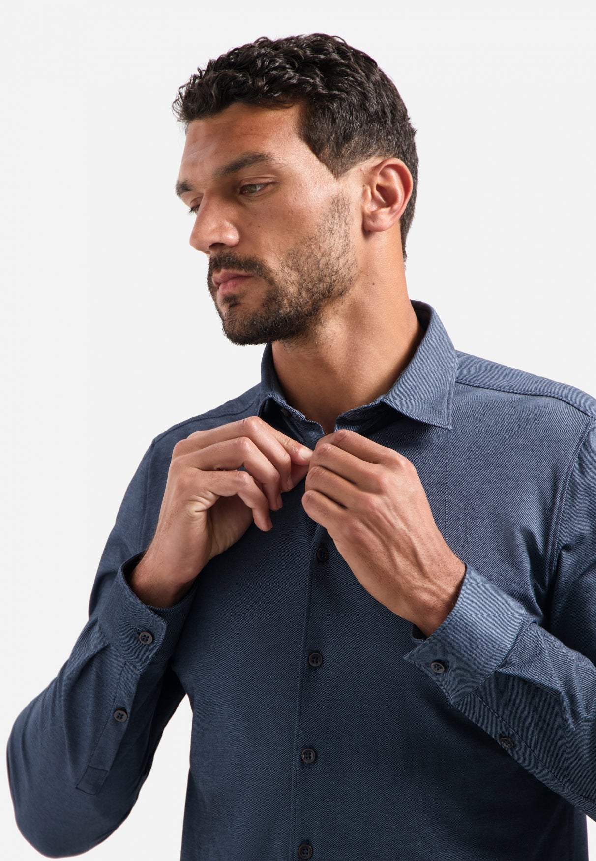 Chemise en jersey chiné | Washed Blue