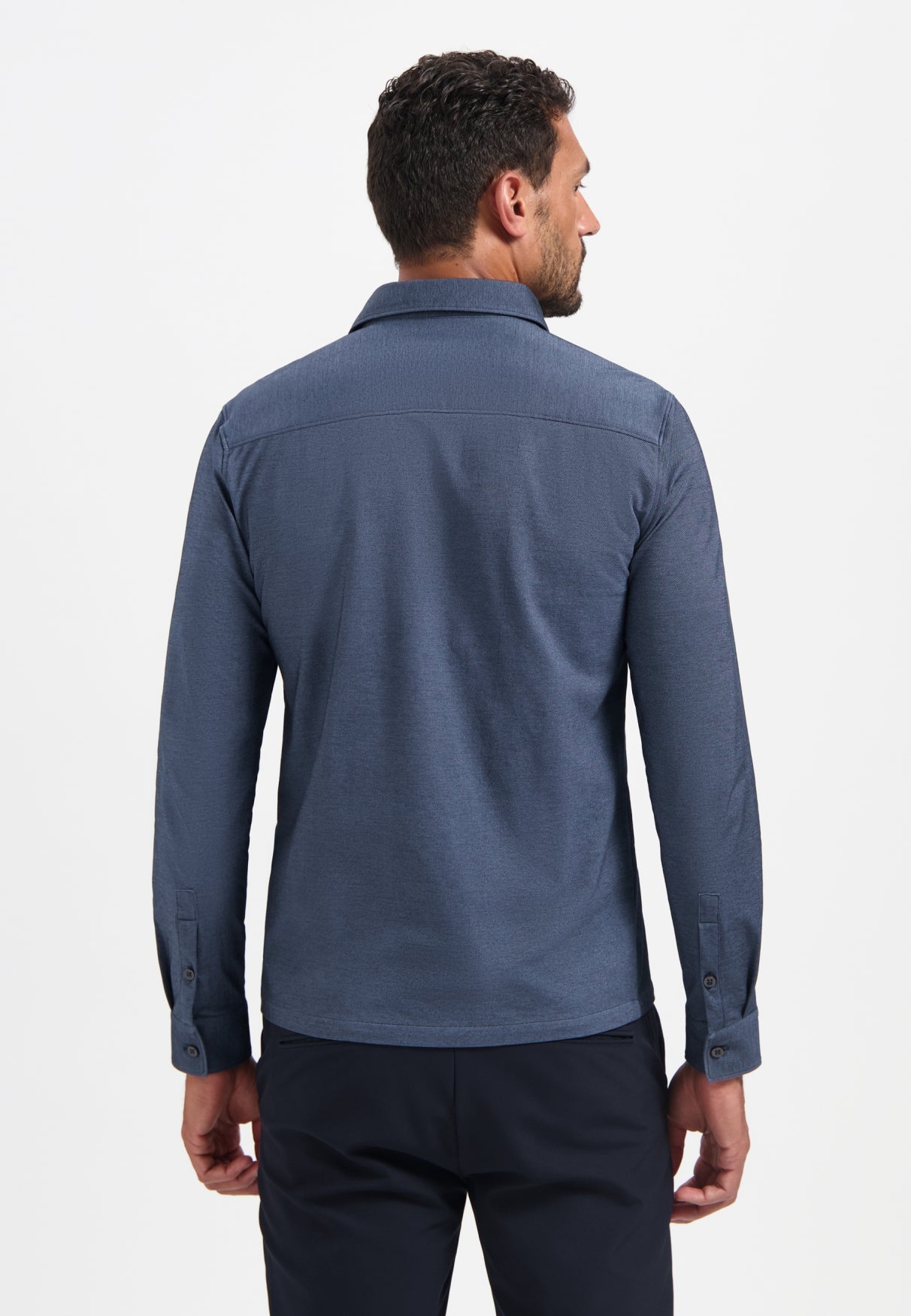 Chemise en jersey chiné | Washed Blue